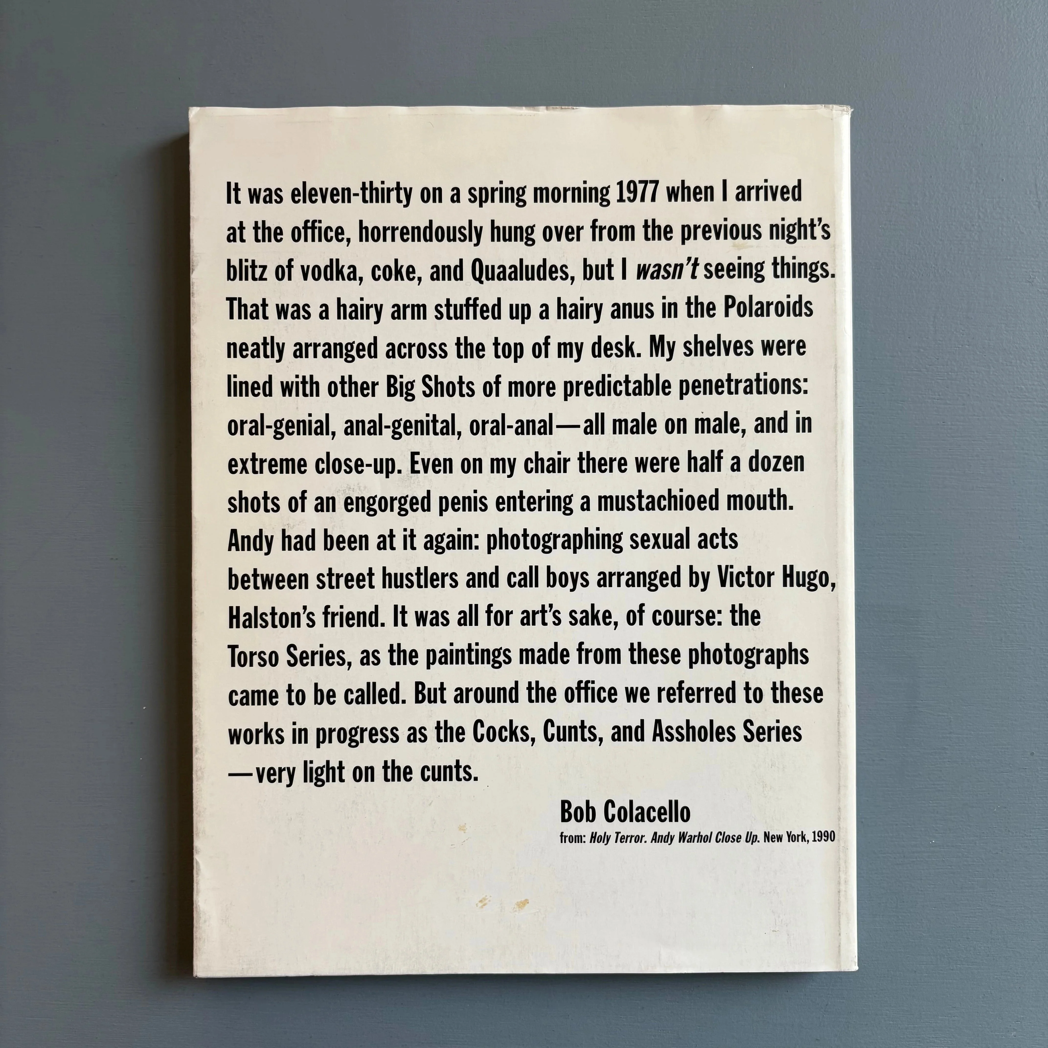 Andy Warhol - Ladies & Gentlemen Sex Parts Torsos Polaroids - Jablonka Galerie 2003 - Image 11