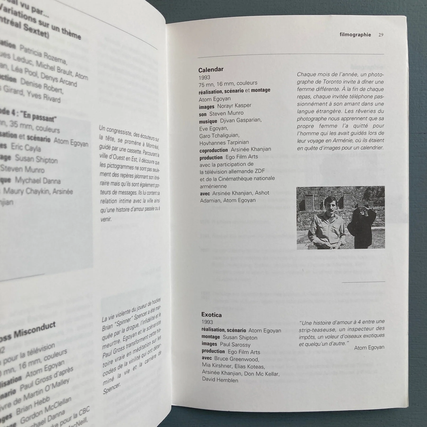 Atom Egoyan - Editions du Jeu de Paume 1993 - Image 8