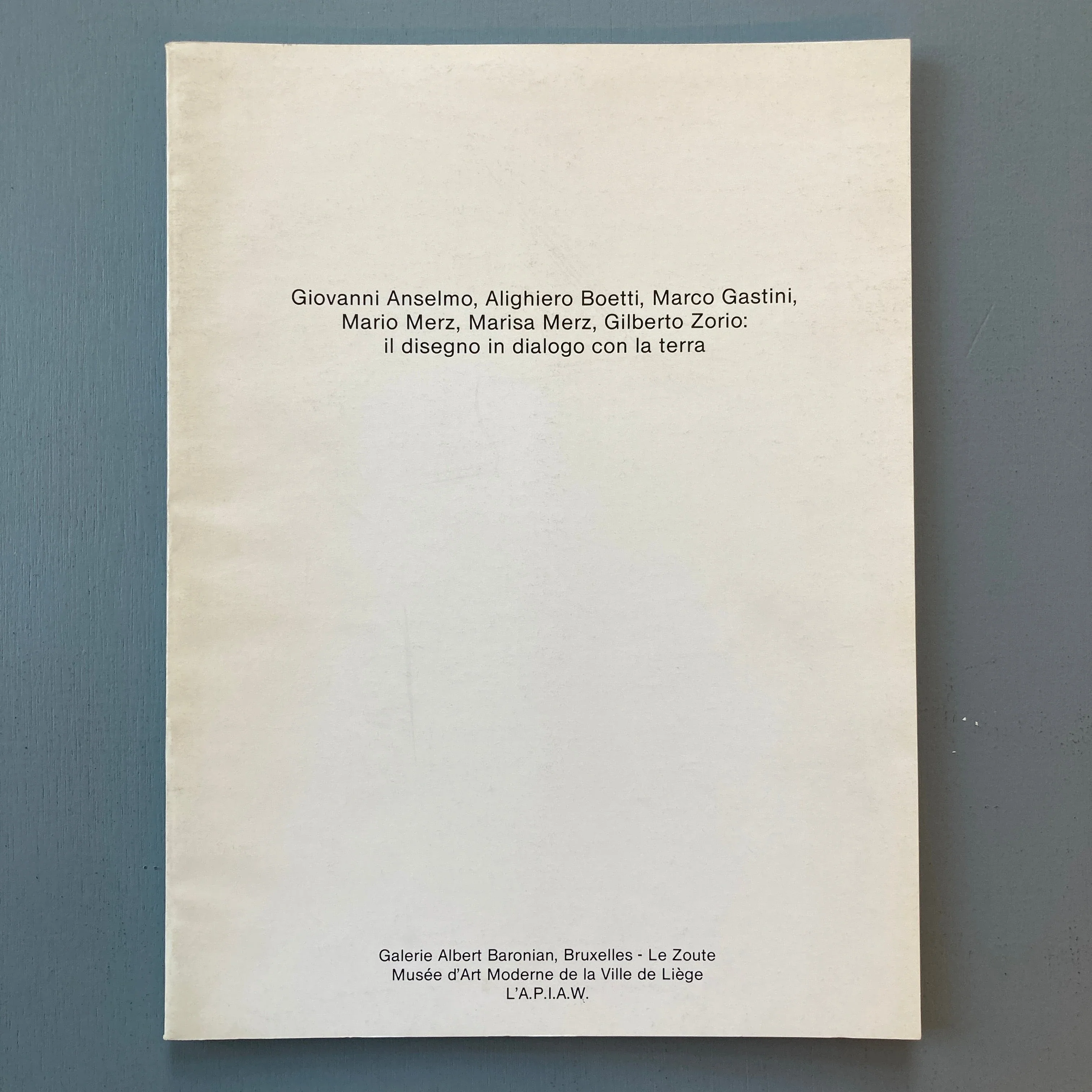 Beatrice Merz - il disegno in dialogo con la terra (collective exhibition) - Baronian 1984