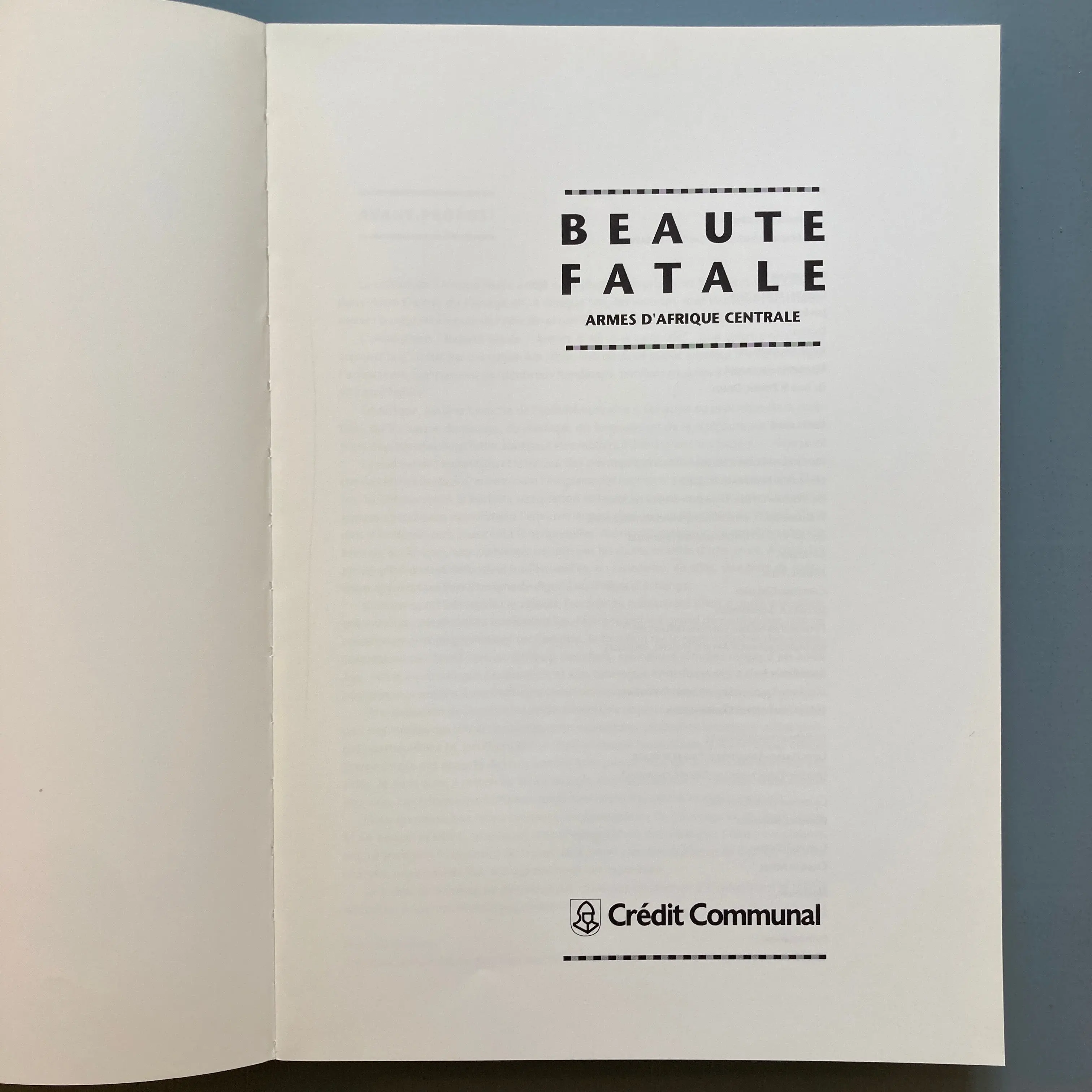 Beauté Fatale - Armes d’Afrique Centrale - Crédit Communal 1992 - Image 3