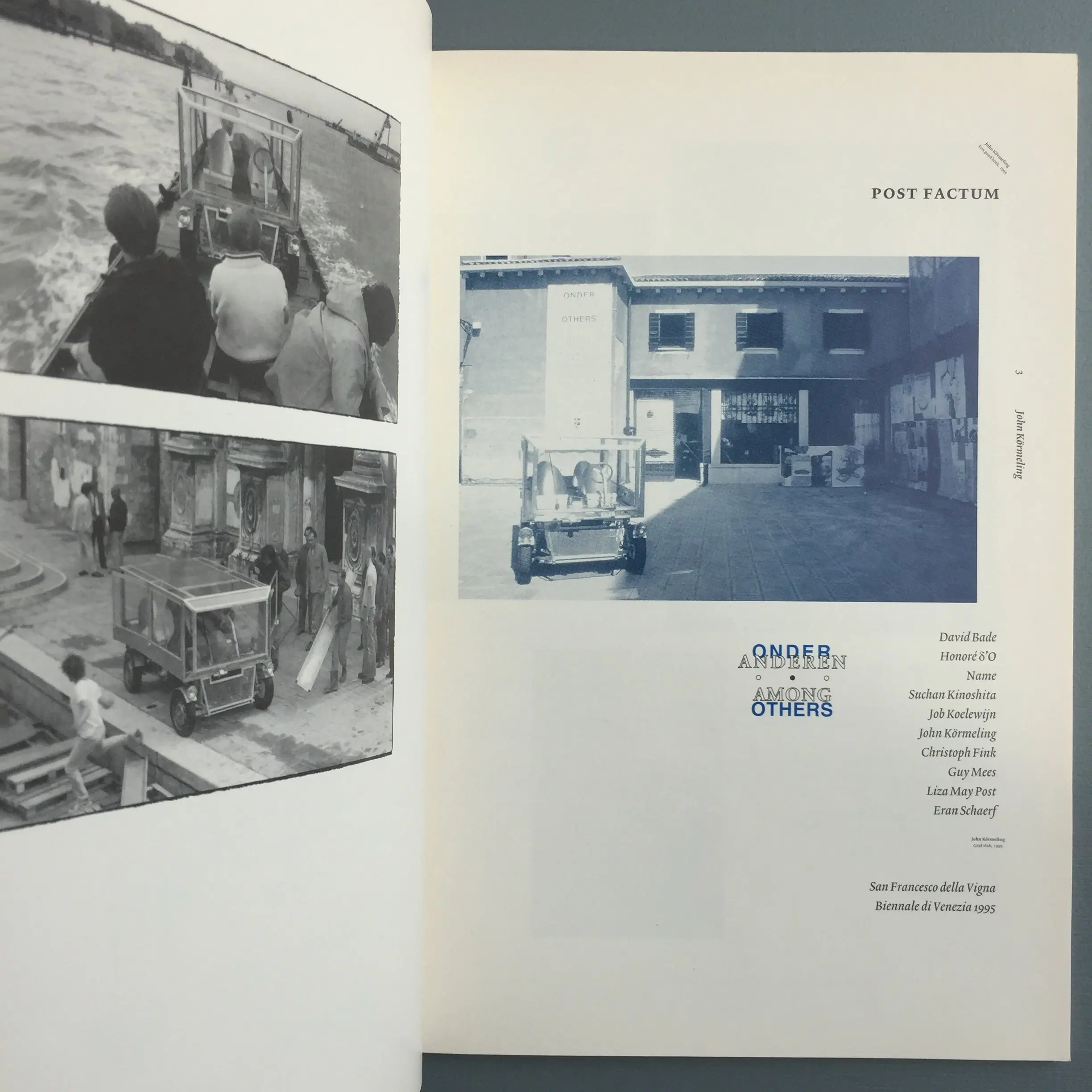 Braak, Lex ter & Bart de Baere - Post factum. Onder Anderen/ Among Others - San Francisco della Vigna/ Venezia/ Gent 1995 - Image 3