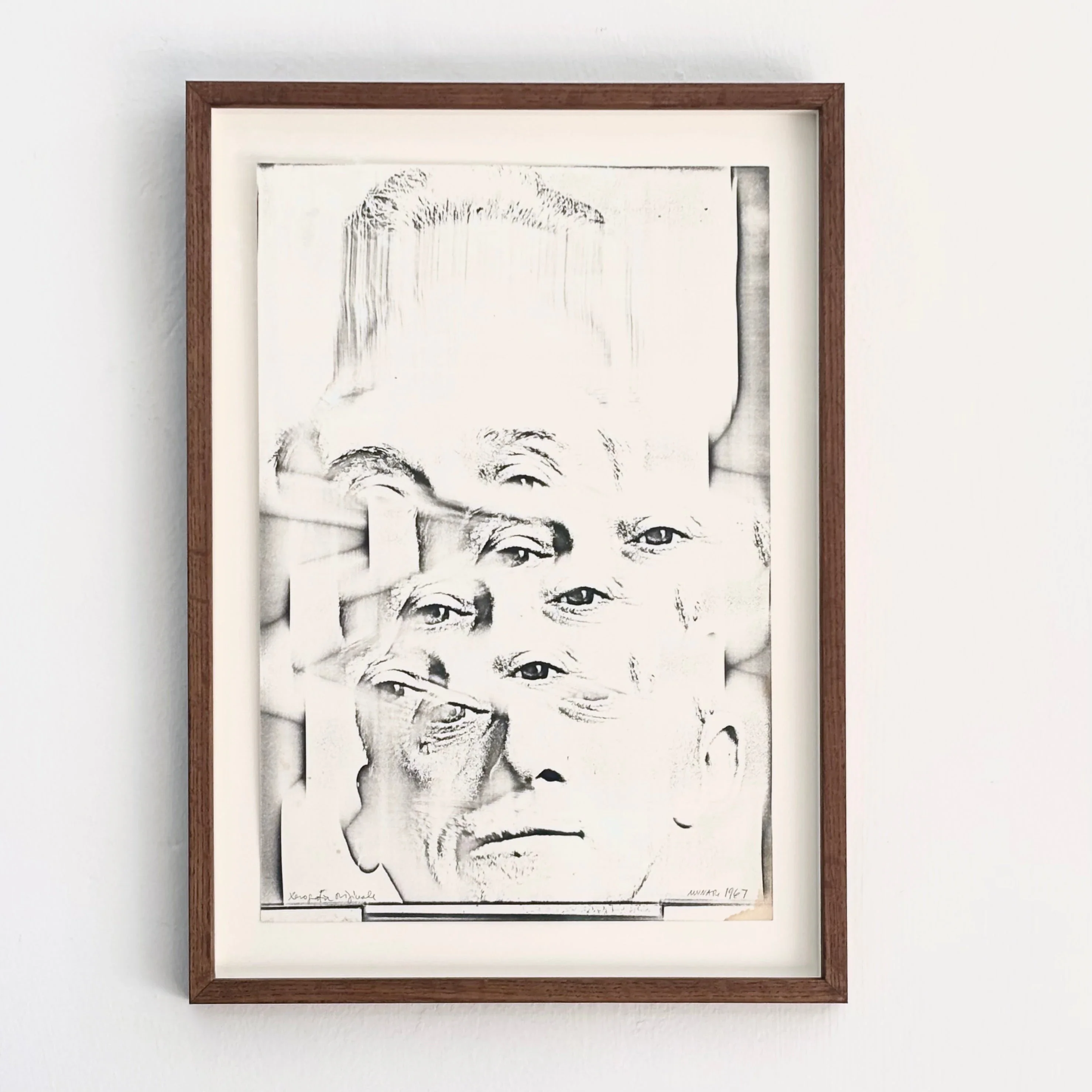 Bruno Munari - Xerografia "Portrait" - 1967