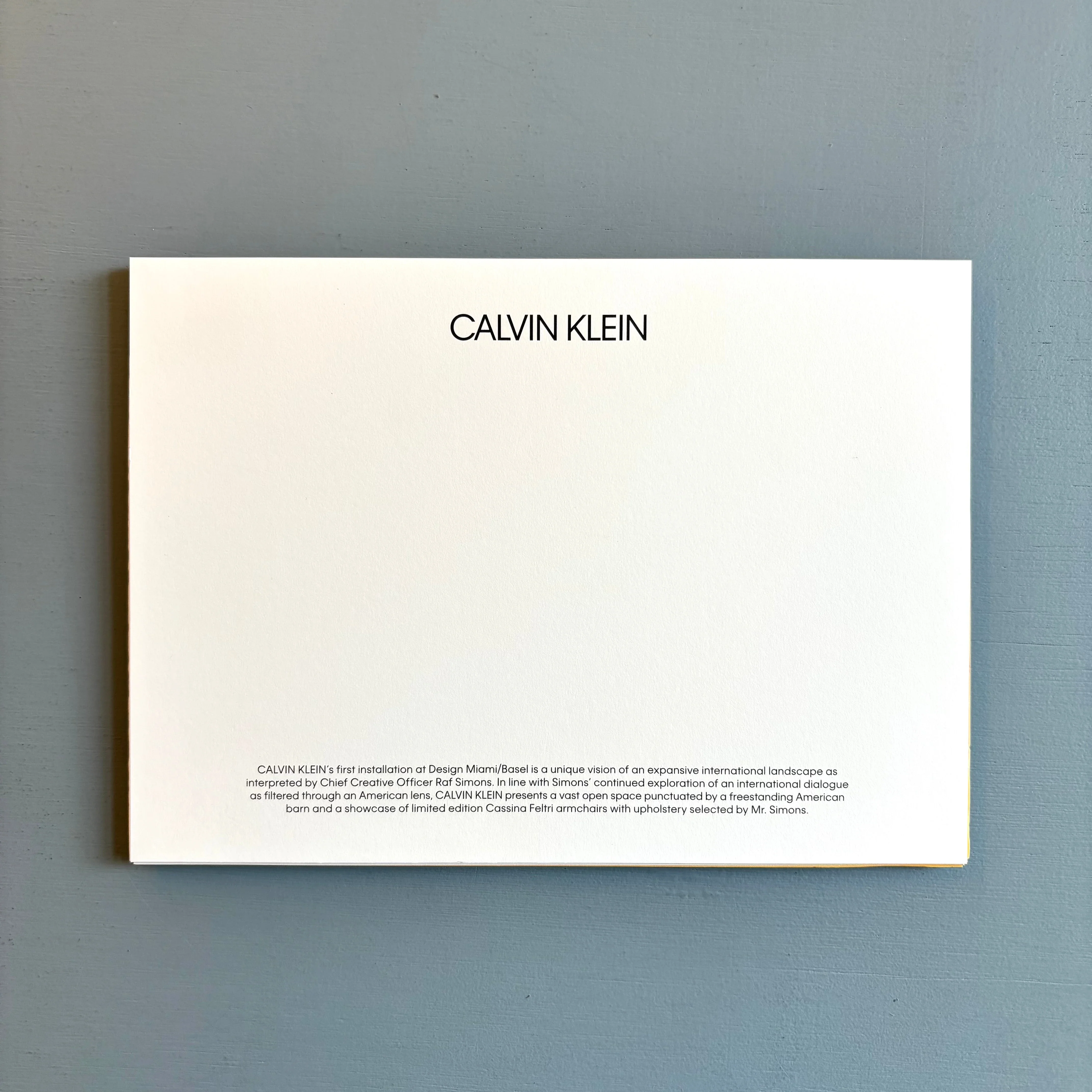 Calvin Klein poster - Design Miami/Basel 2018 - Image 3