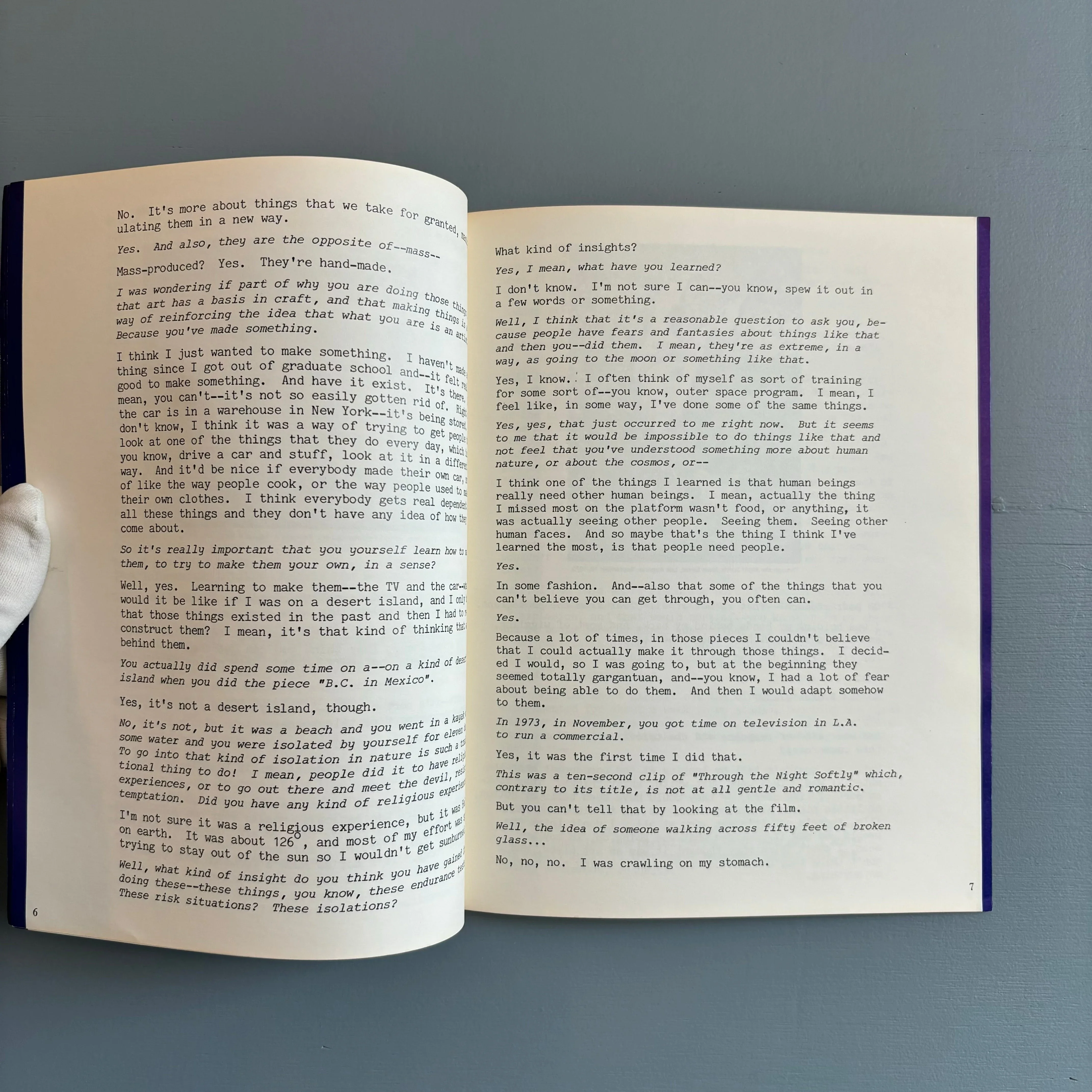 Chris Burden - View Vol. I No. 8 January 1978 - Image 3