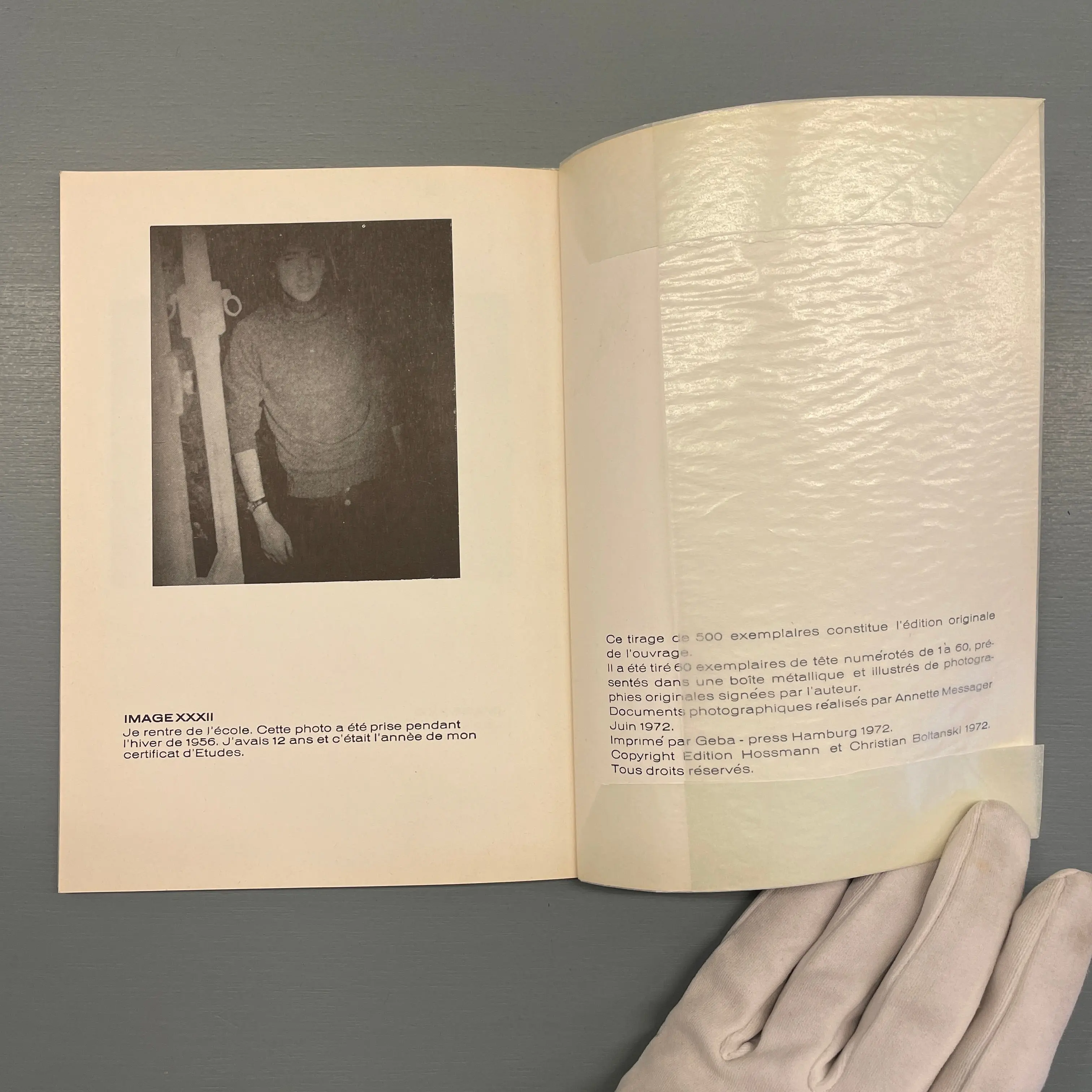 L'album photographique de Christian Boltanski 1948 - 1956 - Edition Hossman et Sonnabend Press 1972 - Image 5