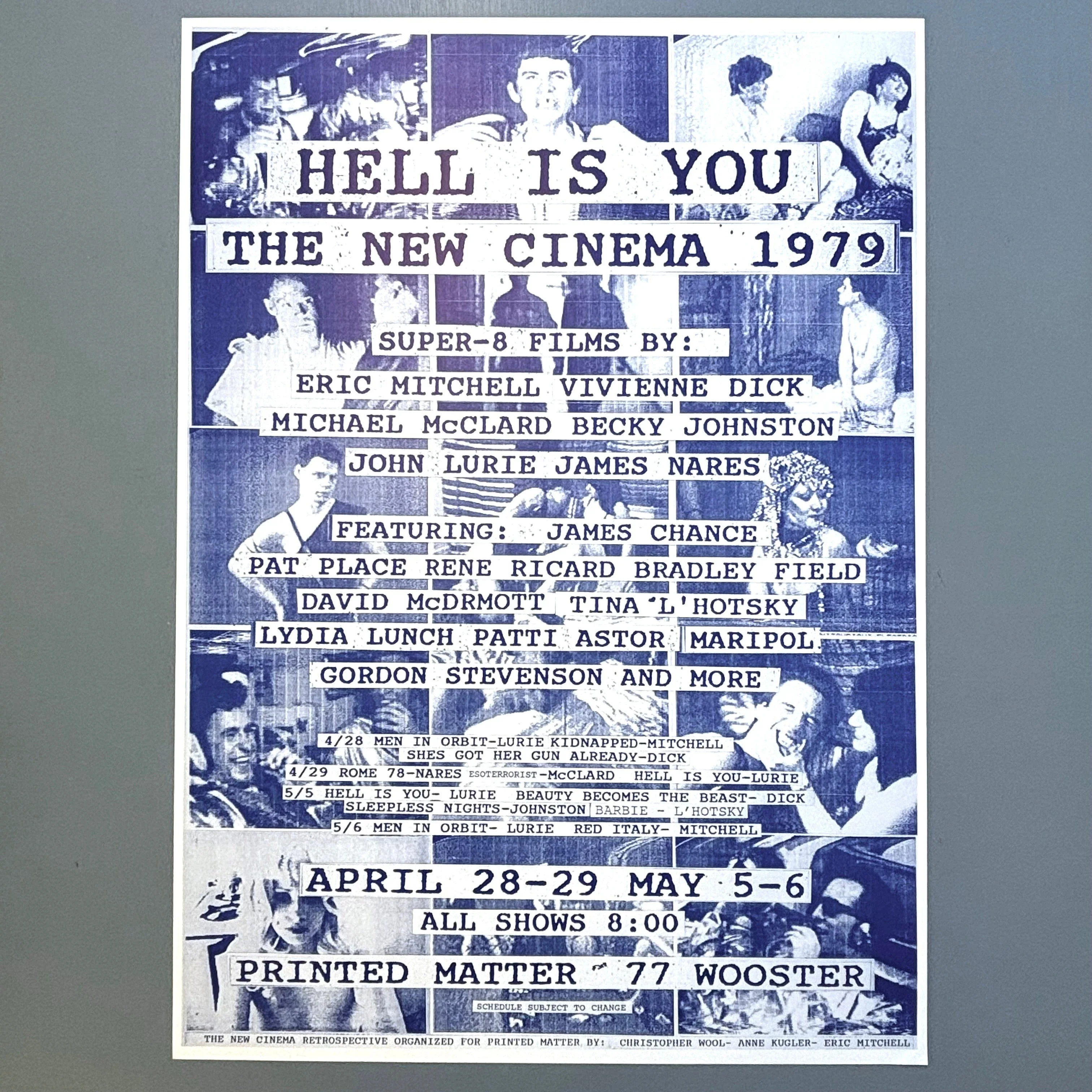 Christopher Wool - Hell is you. The new cinema 1979 poster - Printed Matter 1994