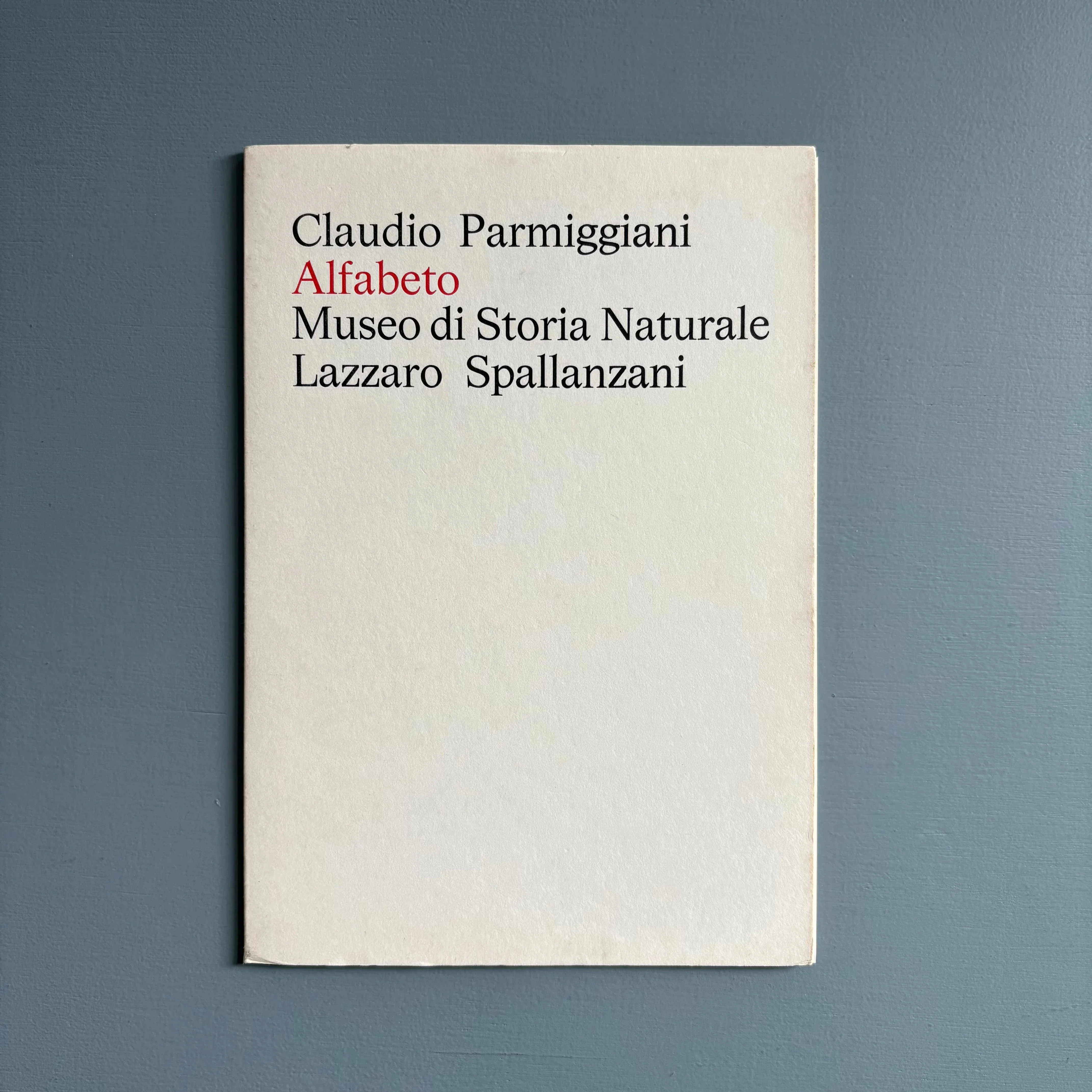 Claudio Parmiggiani / Luigi Ghirri - Alfabeto - Museo di Storia Naturale Lazzaro Spallanzani 1975