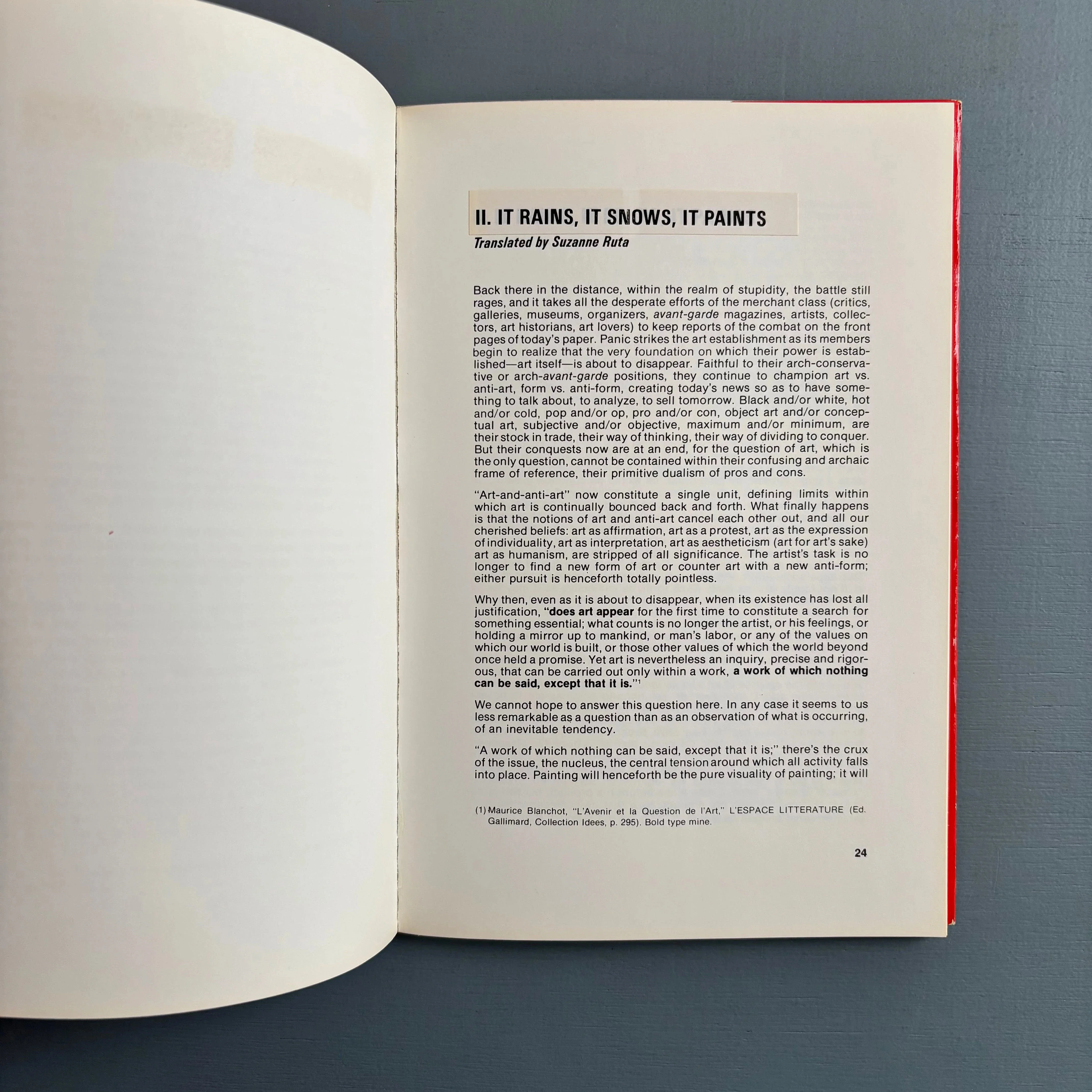 Daniel Buren - Five Texts - John Weber Gallery, Jack Wendler Gallery 1973 - Image 3