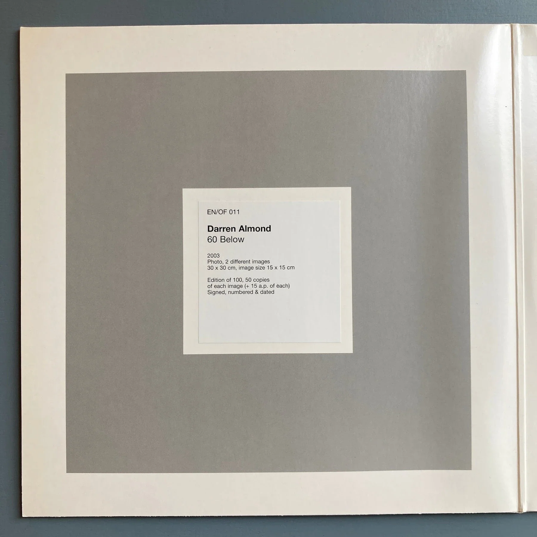 Darren Almond (signed) / Stephan Mathieu - EN/OF 011 2003 - Image 3