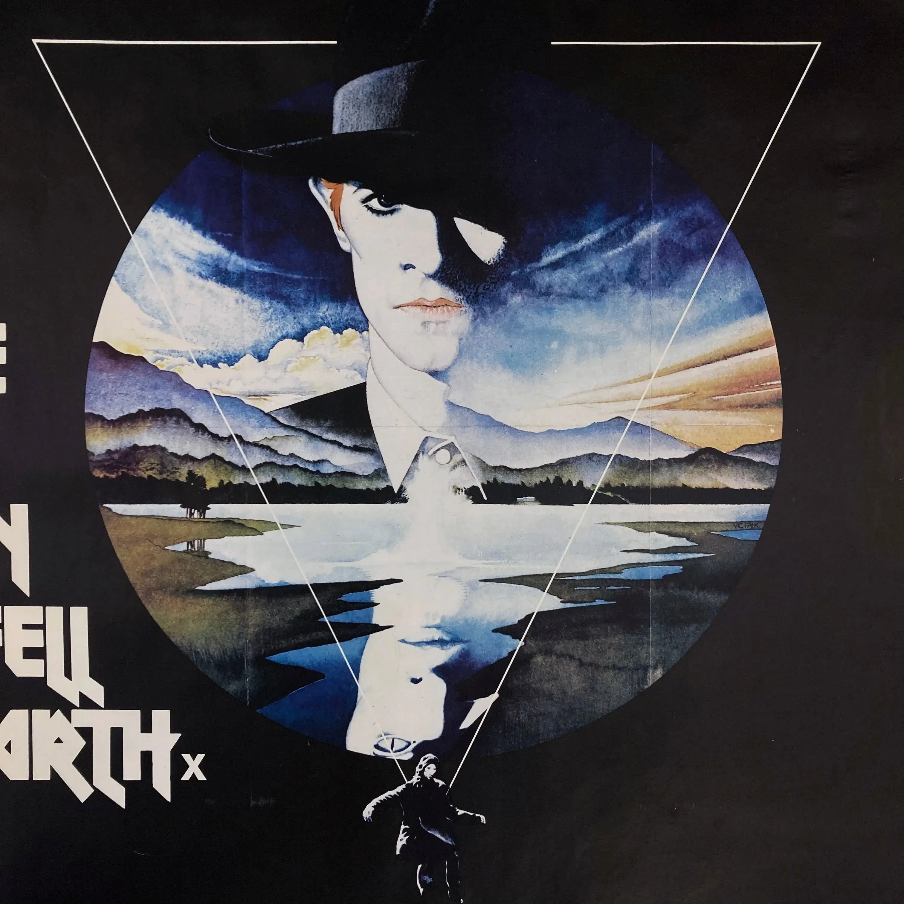 David Bowie - The Man who Fell to Earth poster - 1976