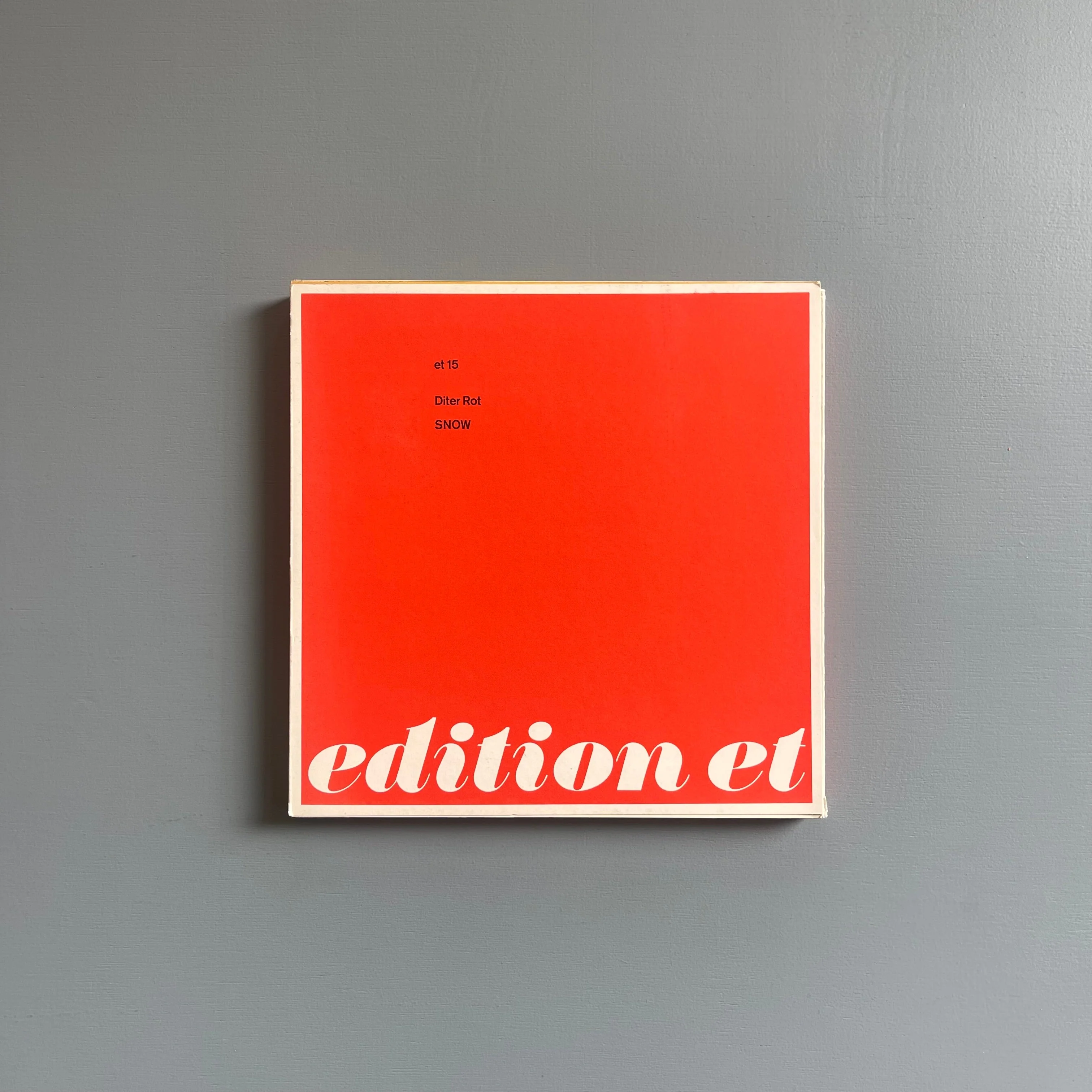 Dieter Rot - Snow - Edition ET 1966