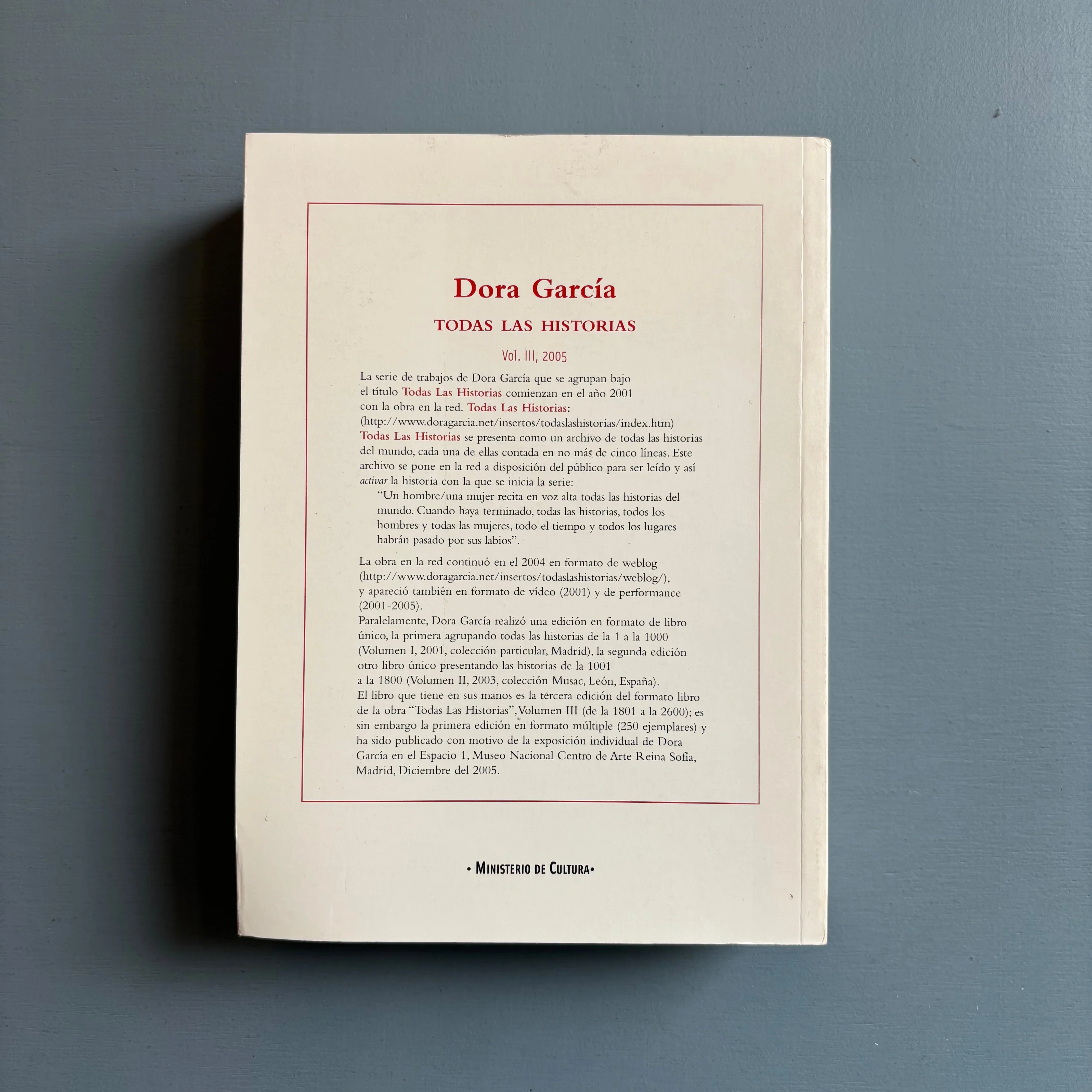 Dora Garcia - Todas Las Historias Vol. III, 2005 - Museo Reina Sofia 2005 - Image 8