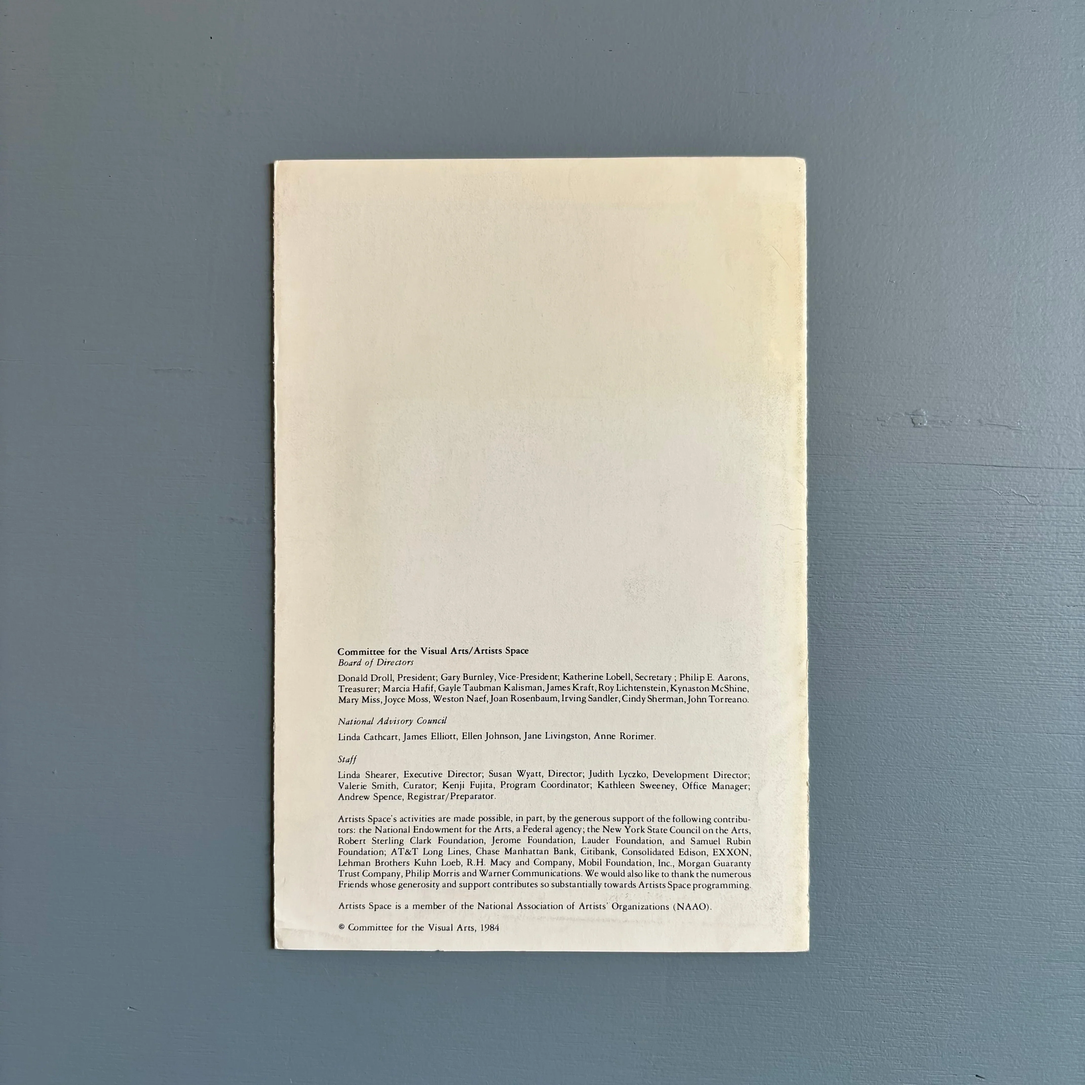 Doriana Chiarini - International Projects Italy - Artists Space 1984 - Image 6