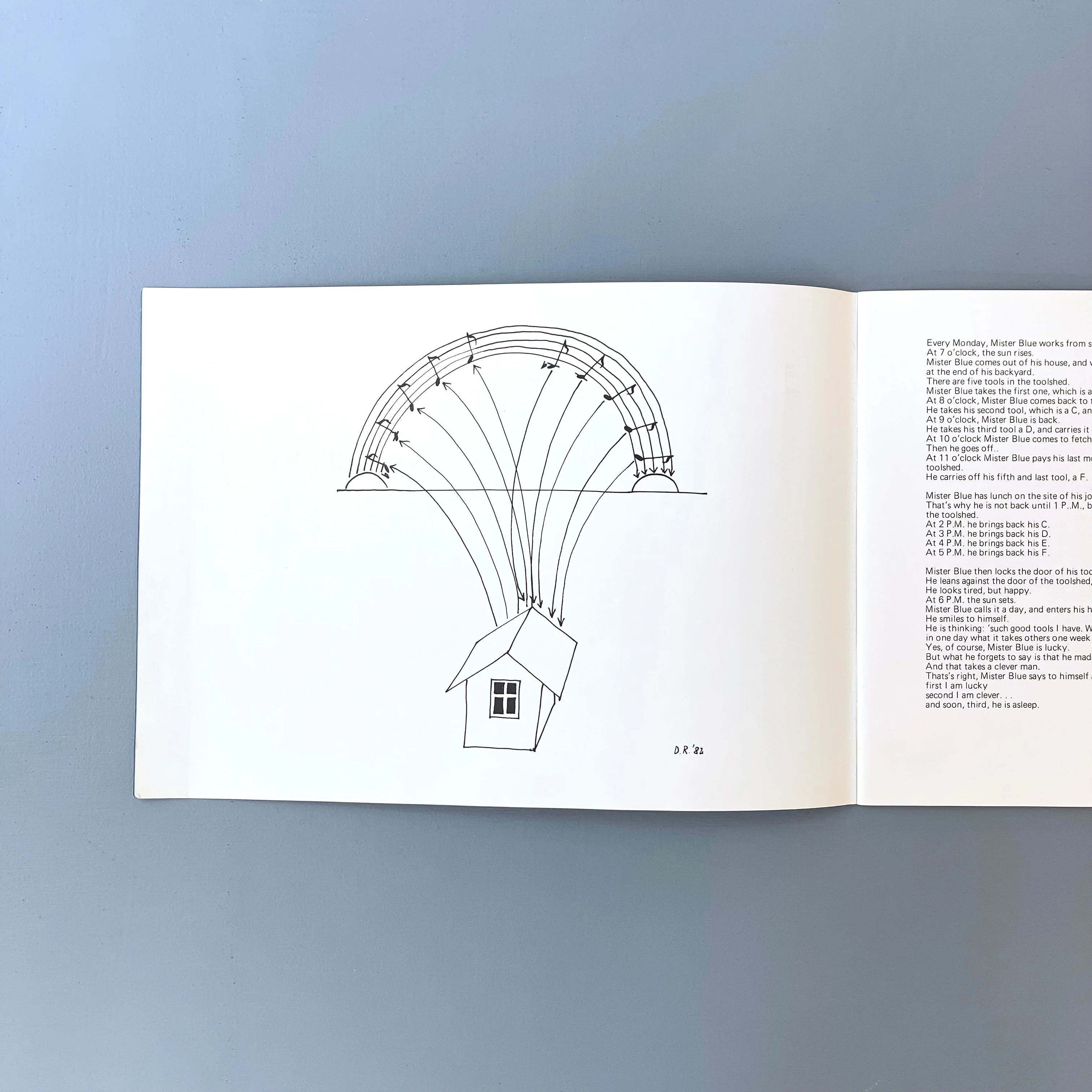 Robert Filliou - Mister Blue from Day-to-Day - Edition Lebeer Hossmann 1983 - Image 2