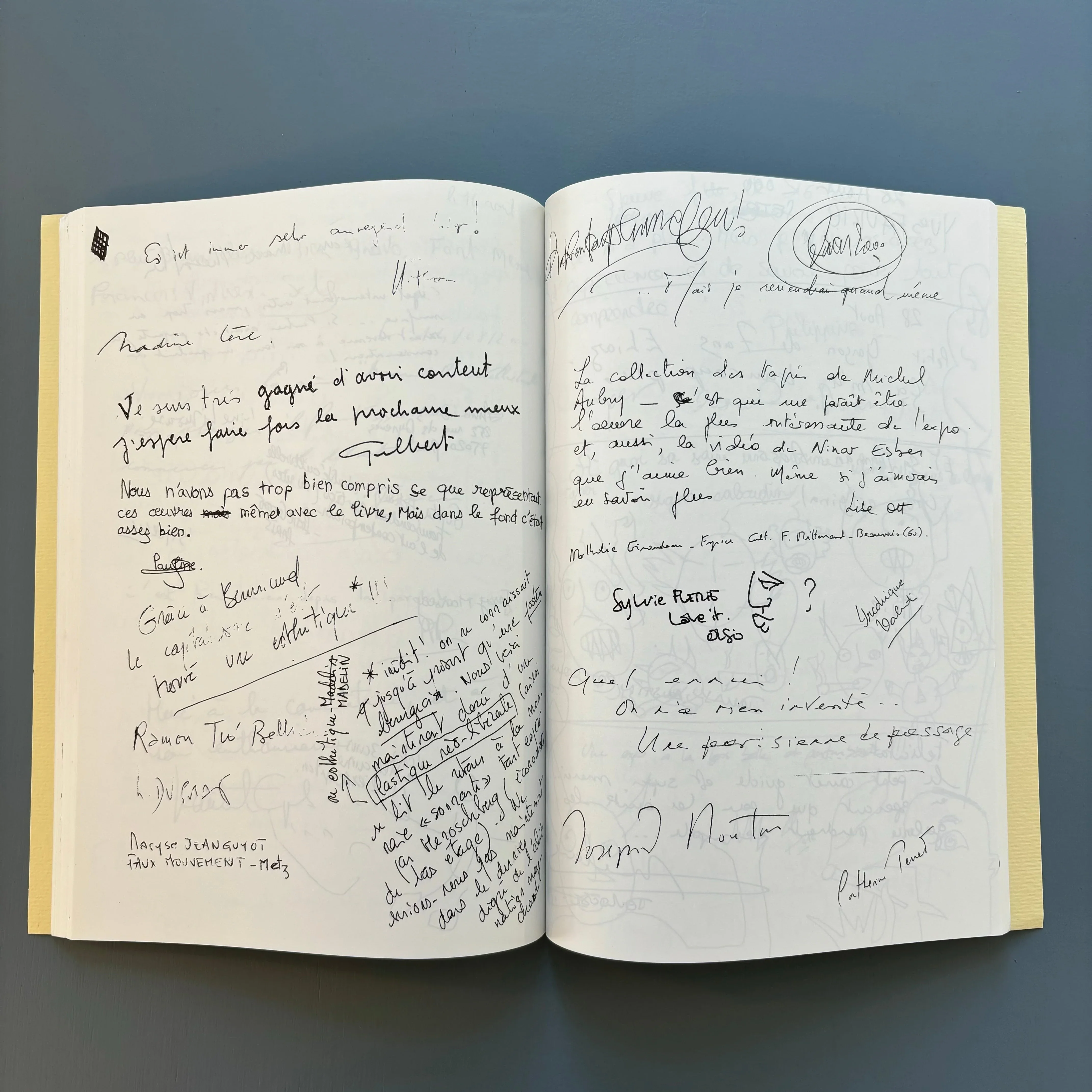 François Curlet - Fac similé du livre d'or - Edition du Crac LR 2000 - Image 8