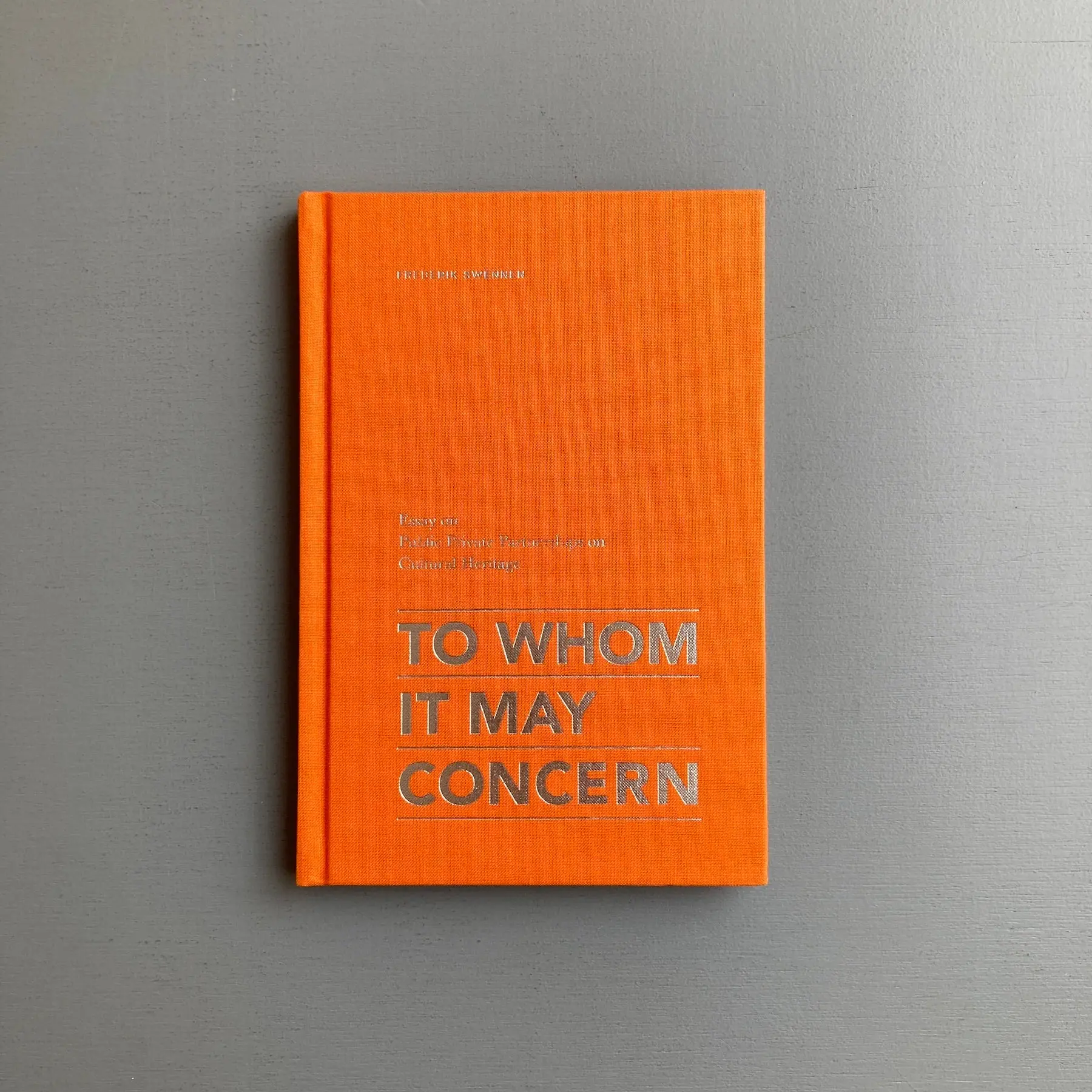 Frederik Swennen - To whom it may concern - UPA 2011