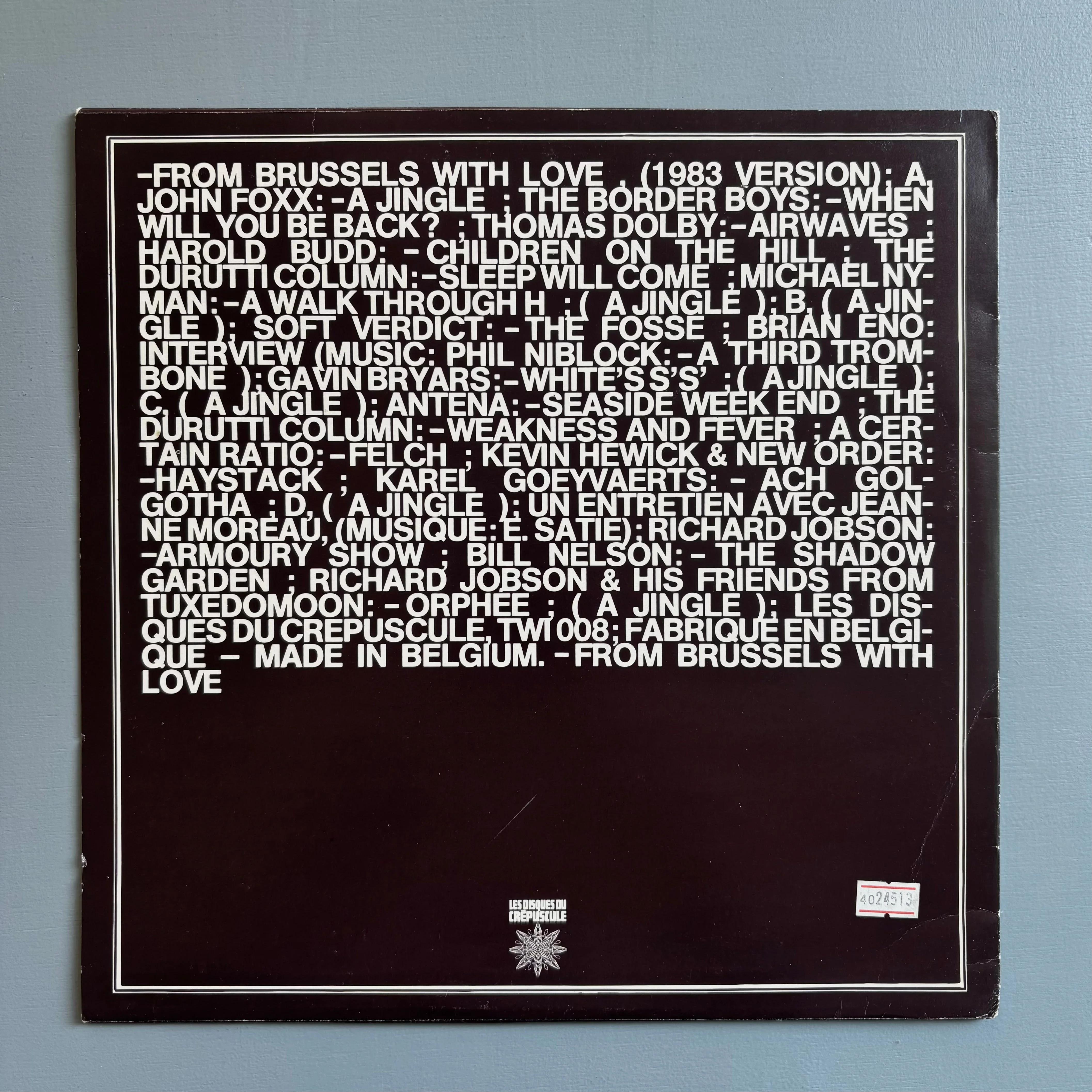 From Brussels With Love - Les disques du crépuscule JP 1983 - Image 2
