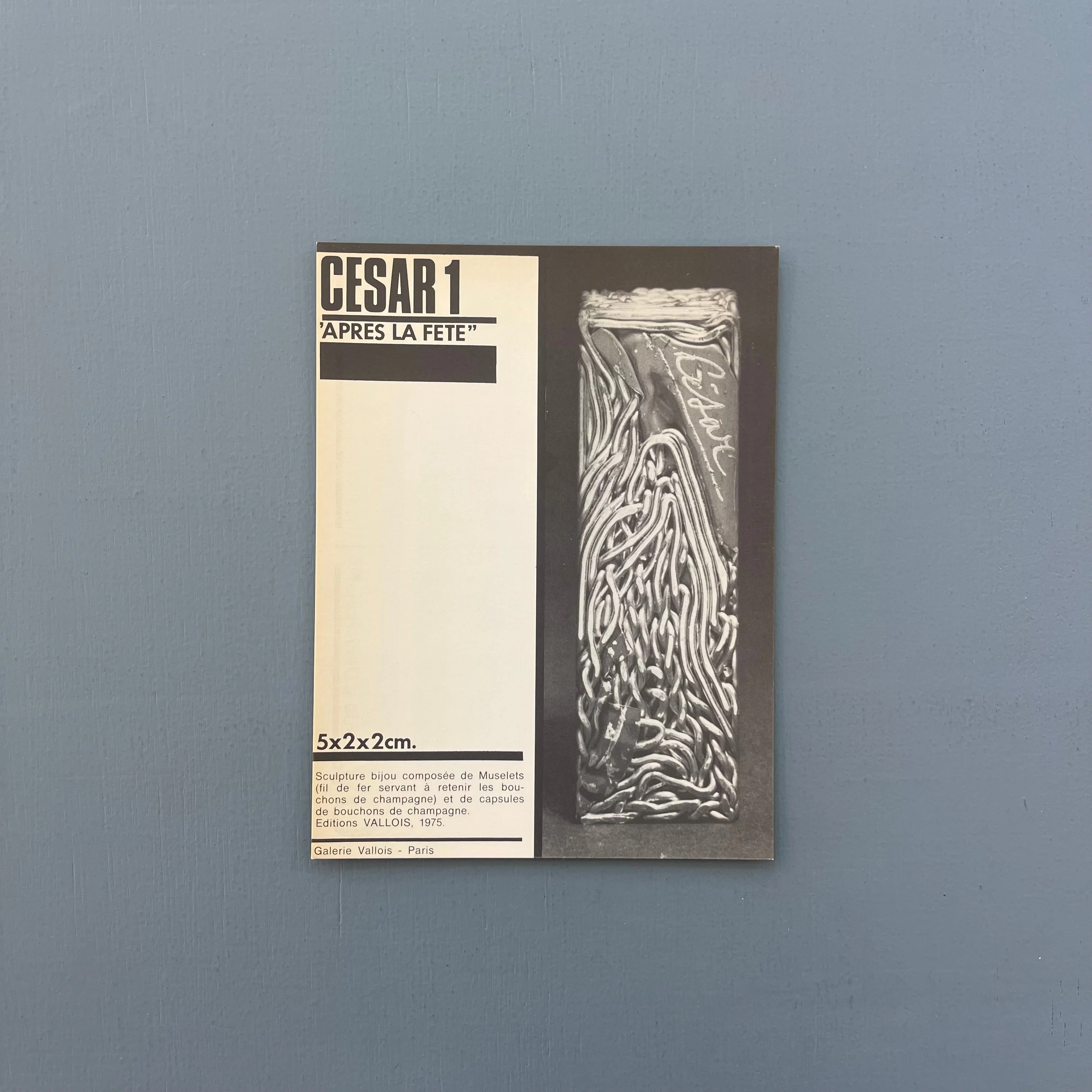 Galerie Vallois Artists Editions 1976 - Image 12