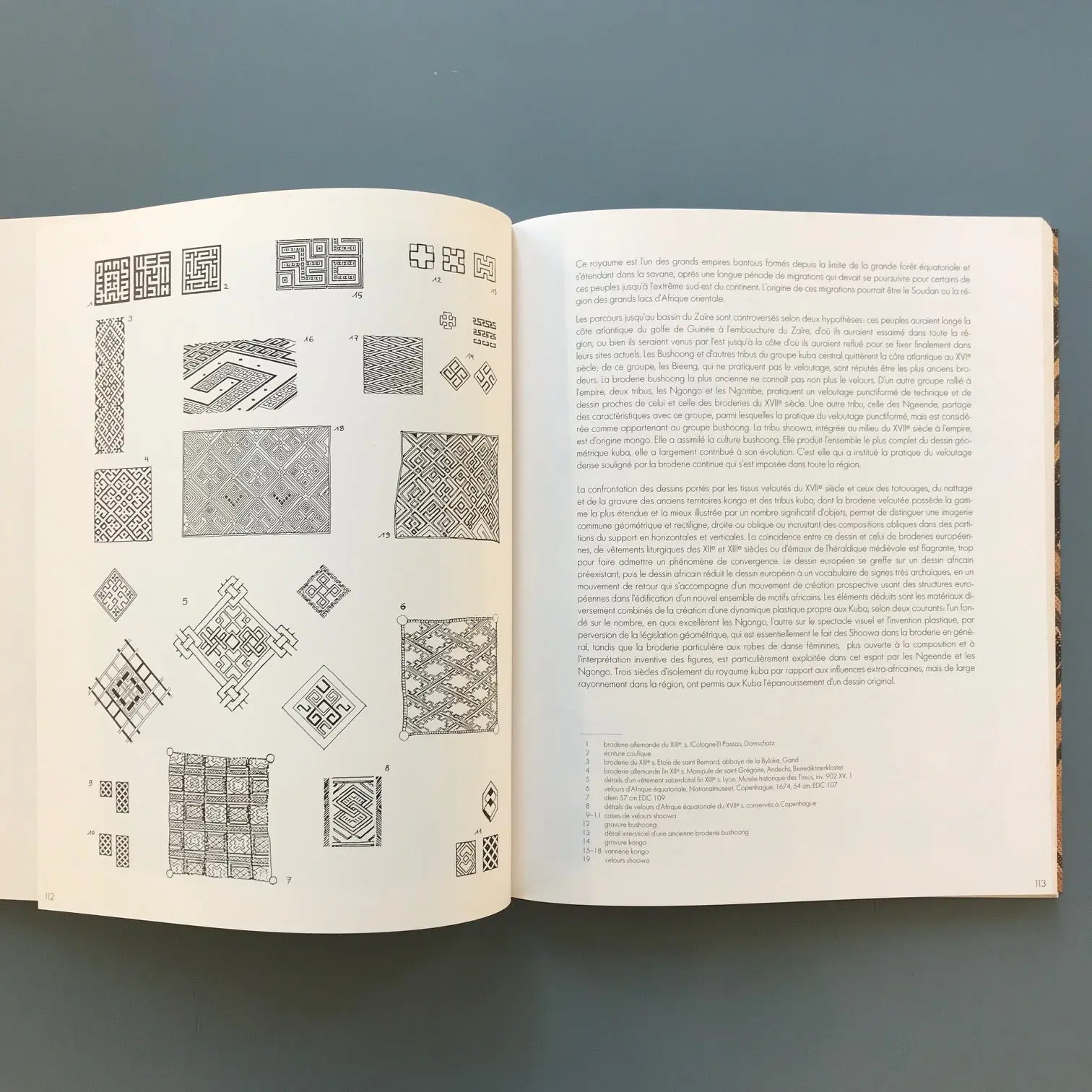 Georges Meurant - Dessins Shoowa, Textiles africains du Royaume Kuba - Crédit Communal 1986 - Image 5