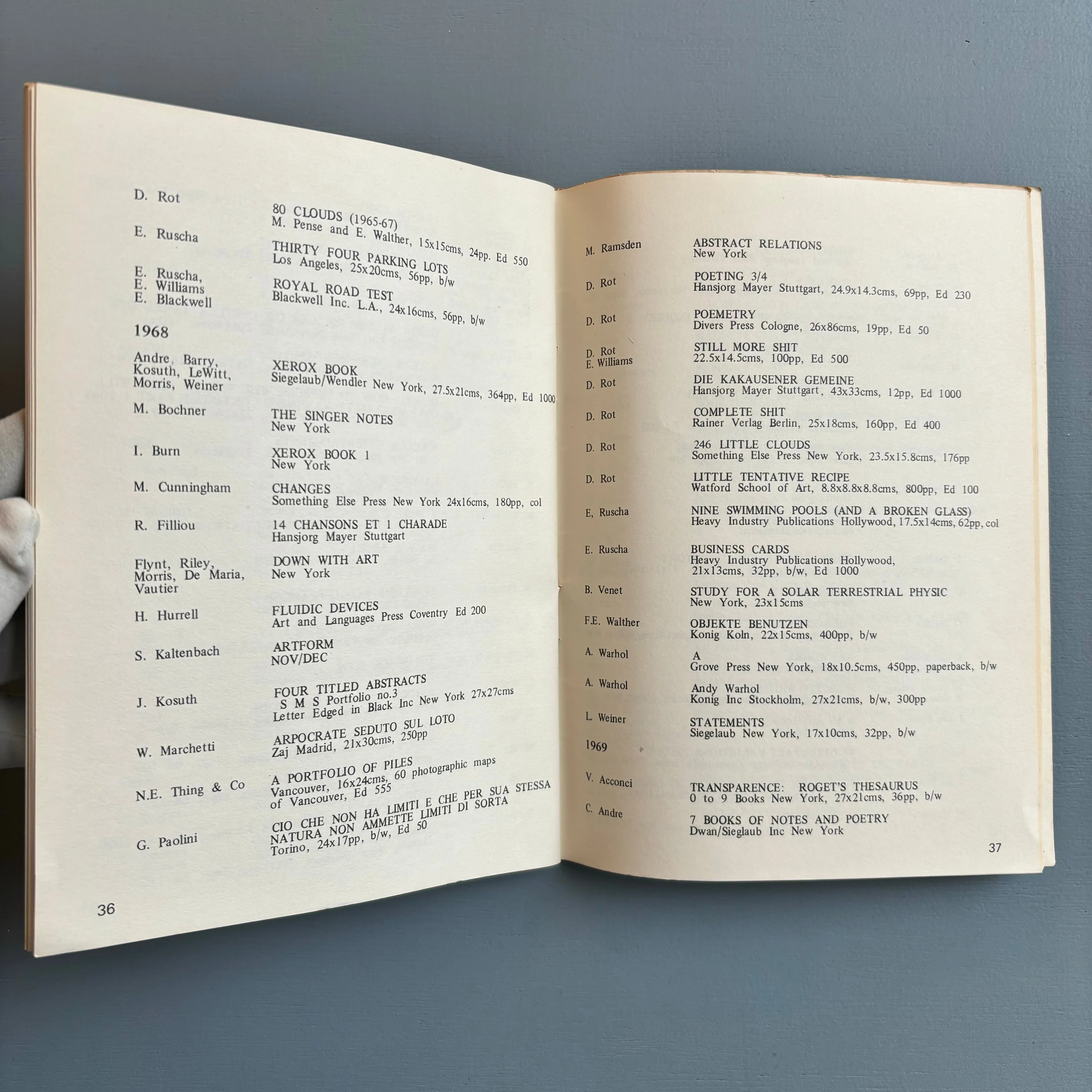 Germano Celant - Book as artwork 1960/1972 - Nigel Greenwood 1972 - Image 6