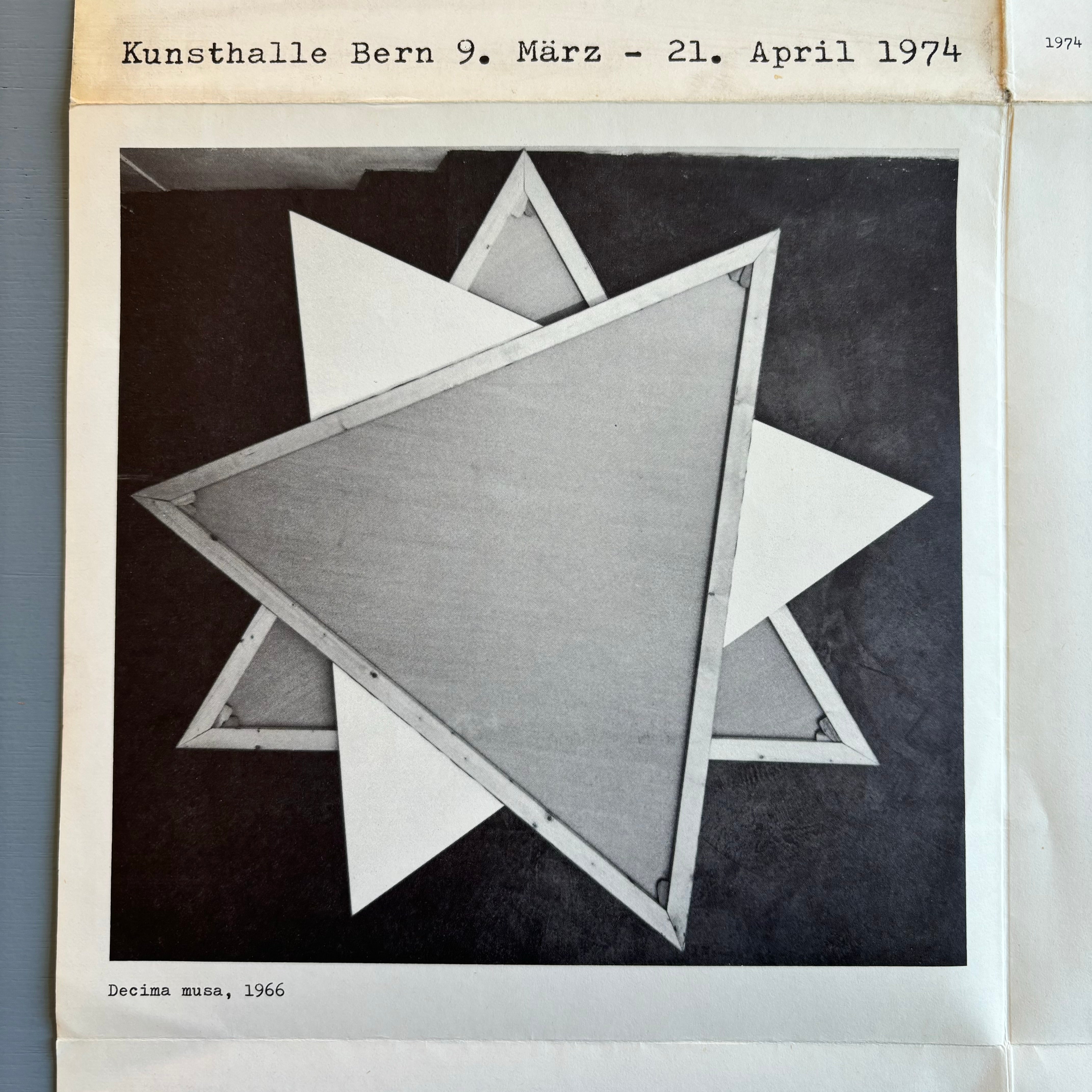 Giulio Paolini - Poster - Kunsthalle Bern 1974 - Image 4