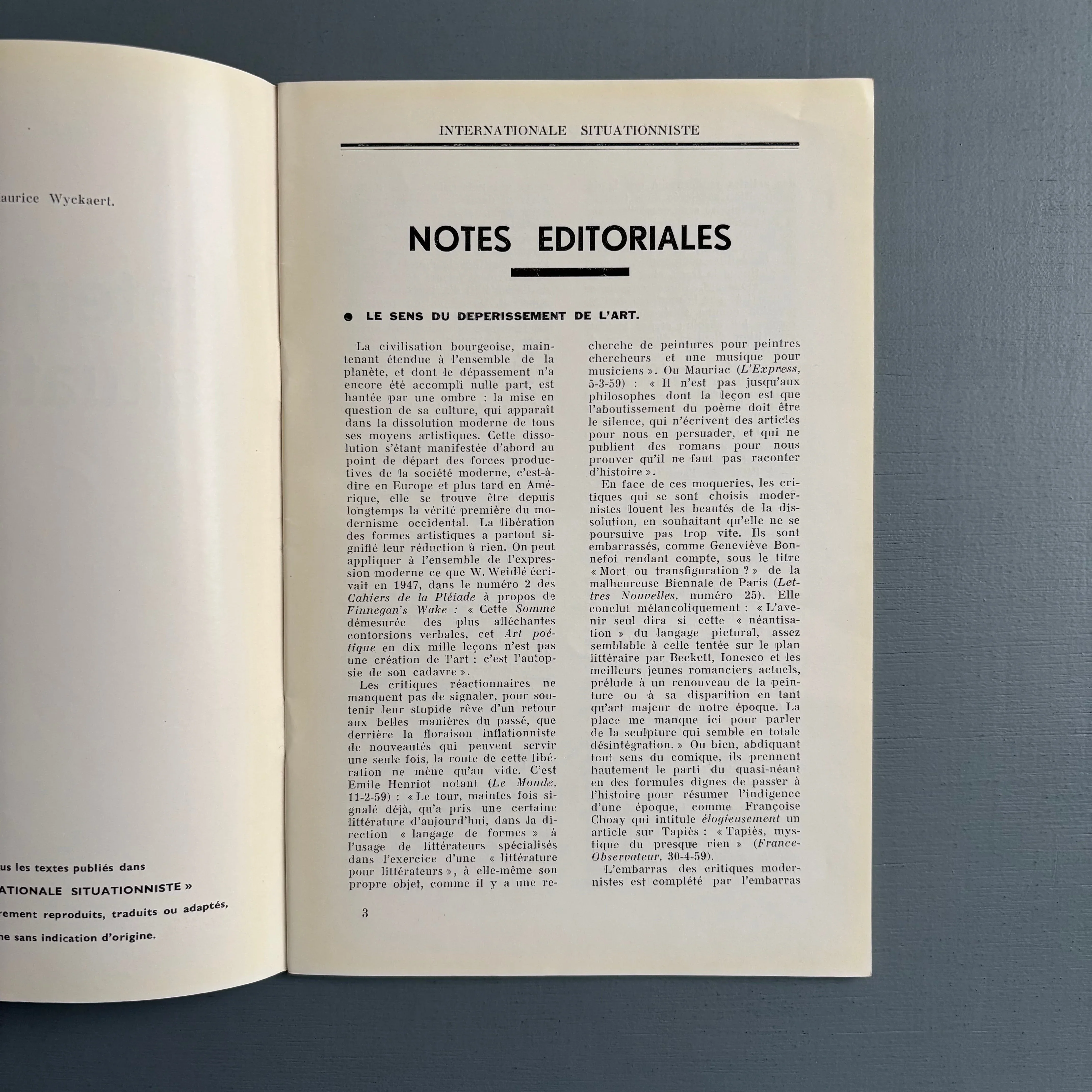 Guy Debord - Internationale situationniste 3 - InSi 1959 - Image 2