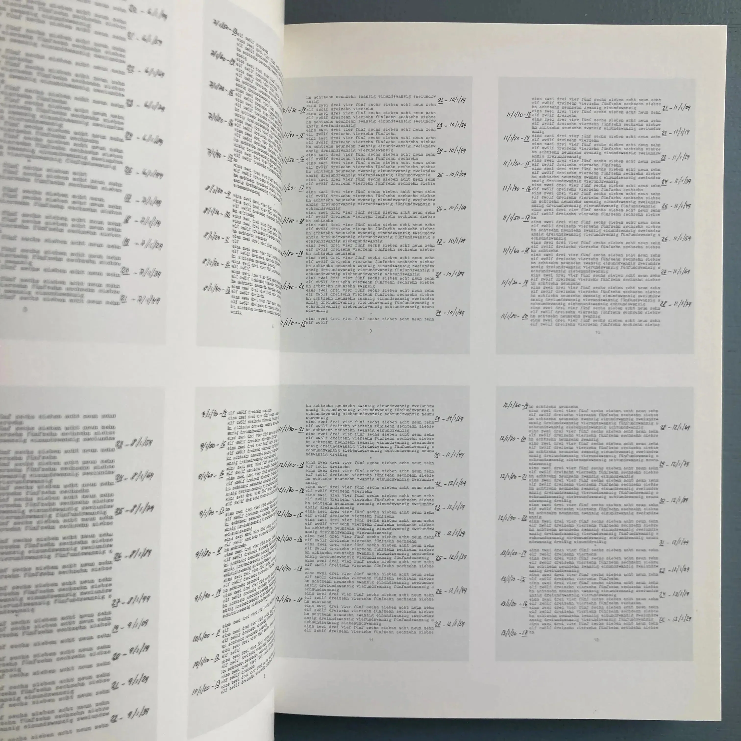 Hanne Darboven - One century, Dedicated to Johann Wolfgang von Goethe - Imschoot 1988 - Image 4