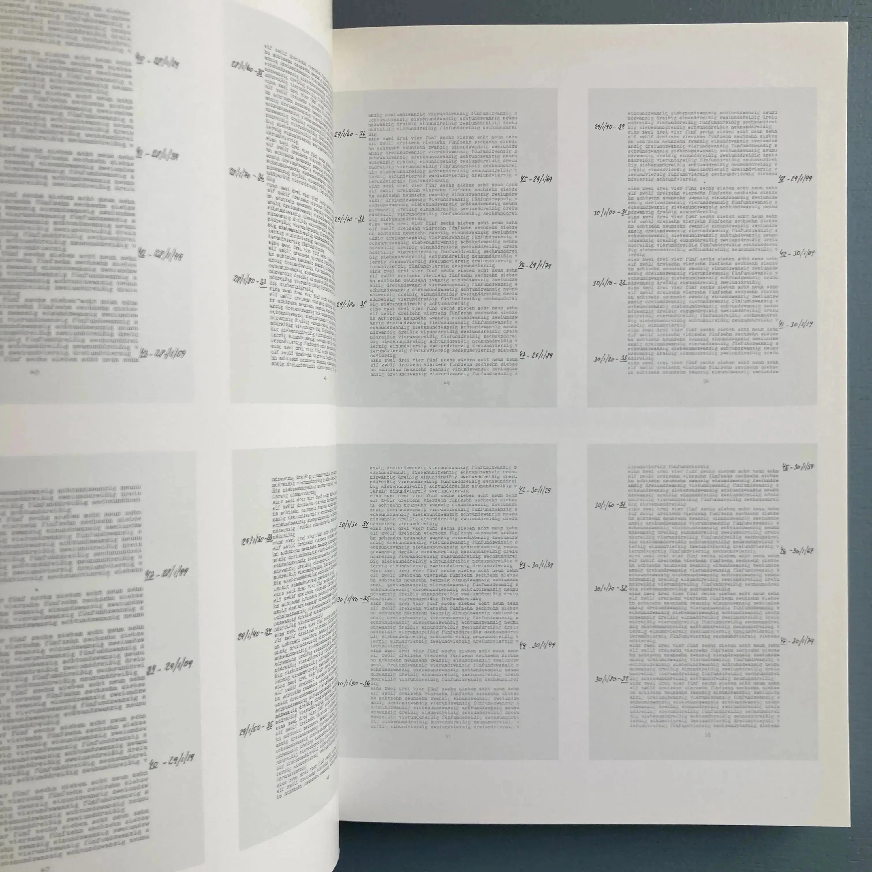 Hanne Darboven - One century, Dedicated to Johann Wolfgang von Goethe - Imschoot 1988 - Image 7