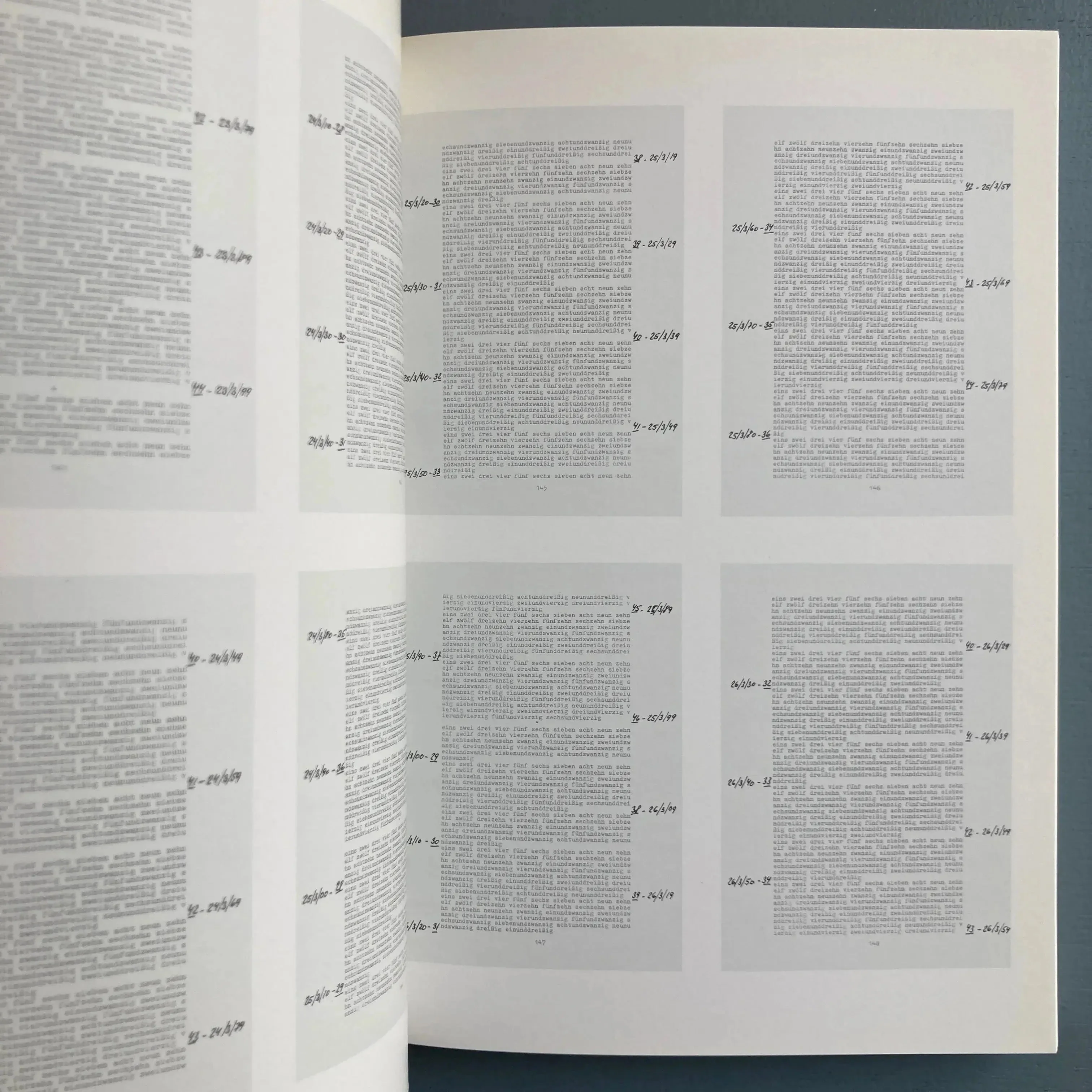 Hanne Darboven - One century, Dedicated to Johann Wolfgang von Goethe - Imschoot 1988 - Image 9