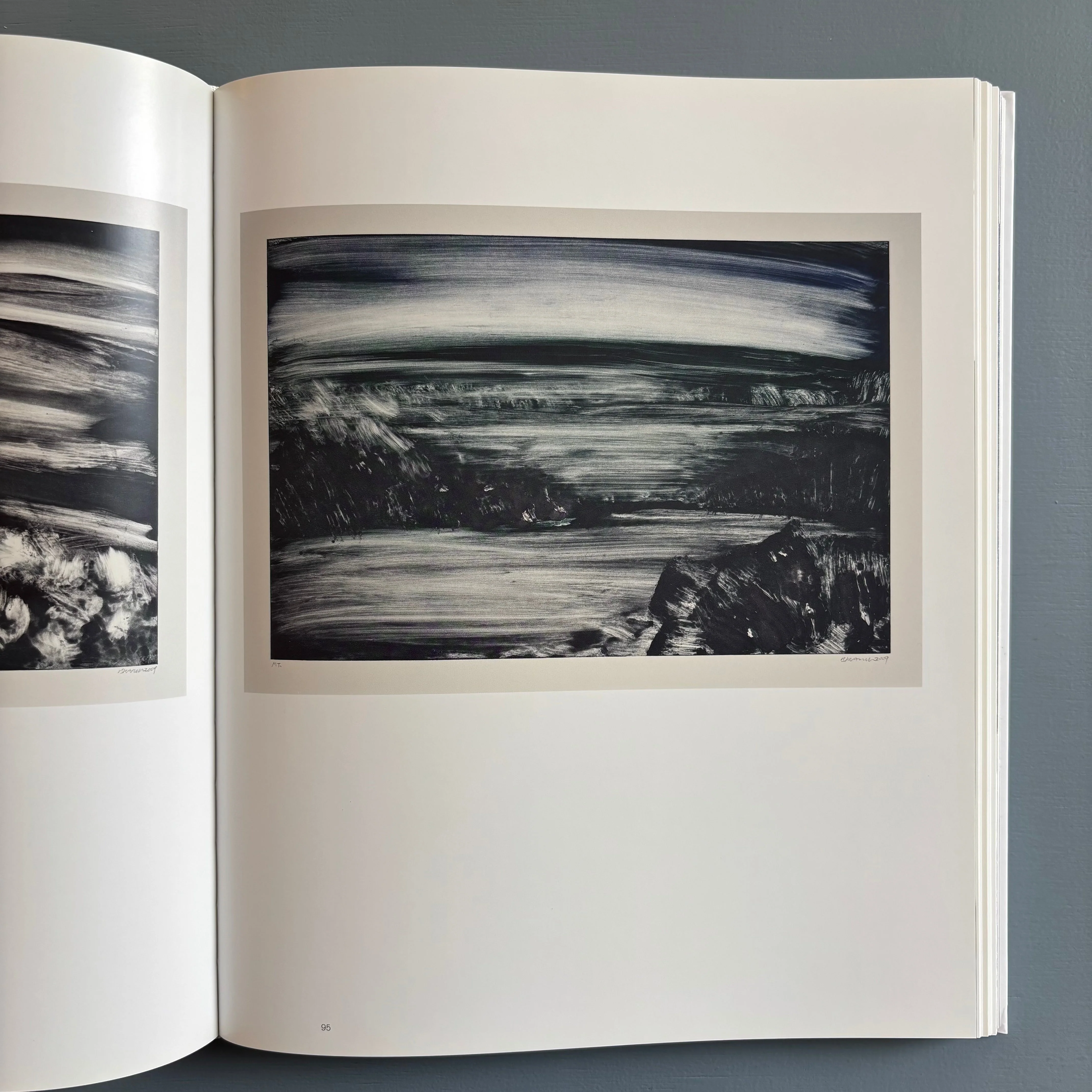 Herbert Brandl (signed) - Berge und Landschaften, Monotypien 2009/2010 - Albertina 2010 - Image 7
