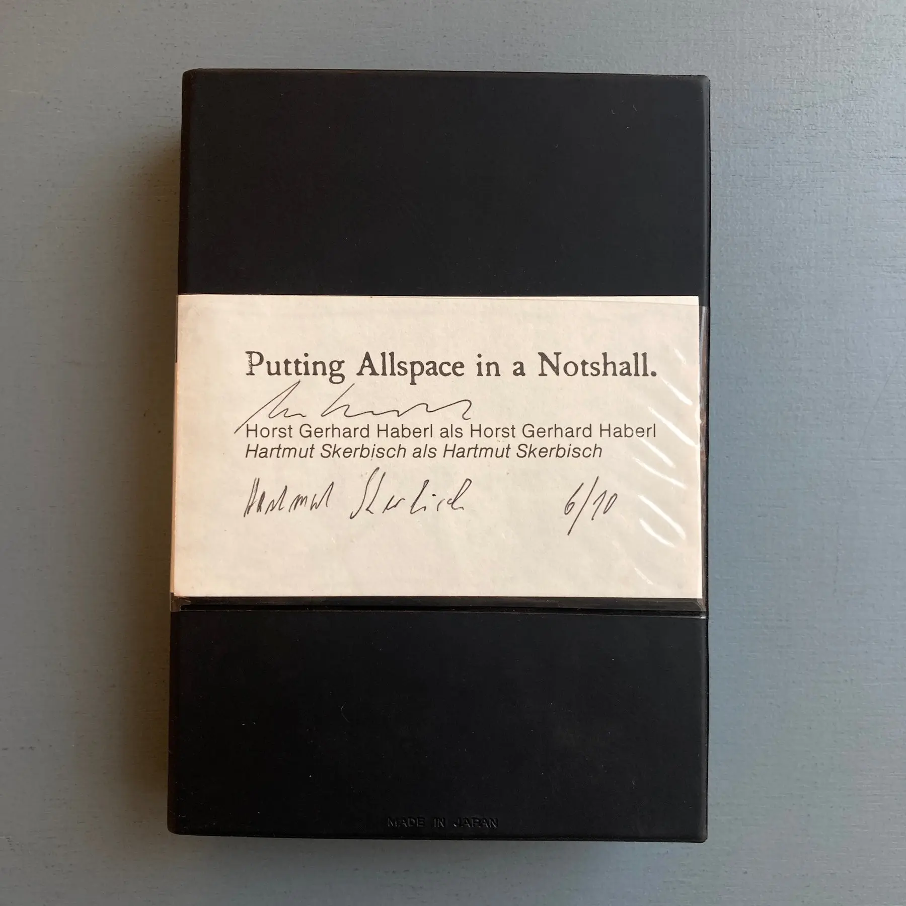Horst Gerhard Haberl & Hartmut Skerbisch (signed) - Putting Allspace in a Notshall - Verlag Droschl Graz 1981 - Image 5
