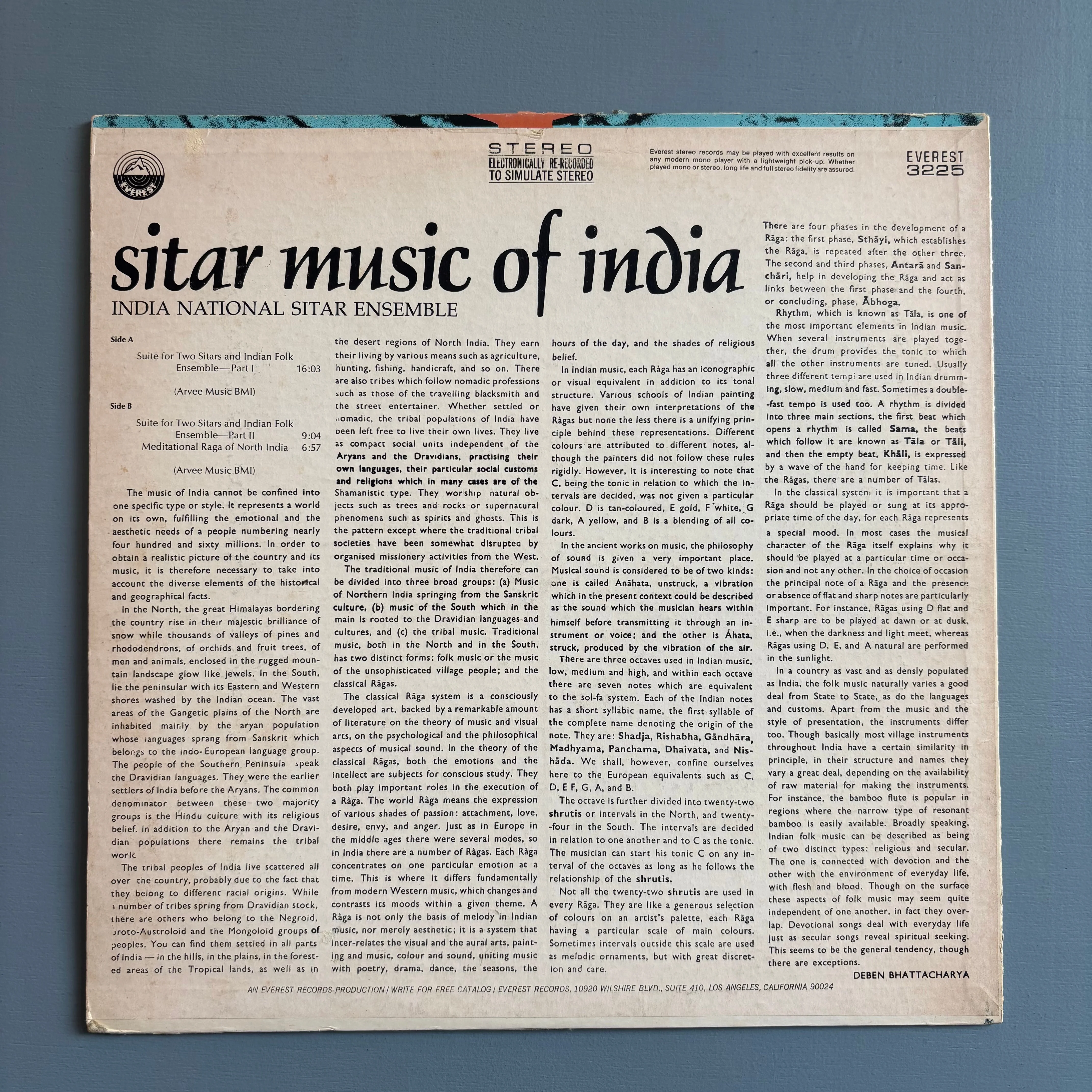 India National Sitar Ensemble - Sitar Music of India - Everest US 1968 - Image 2