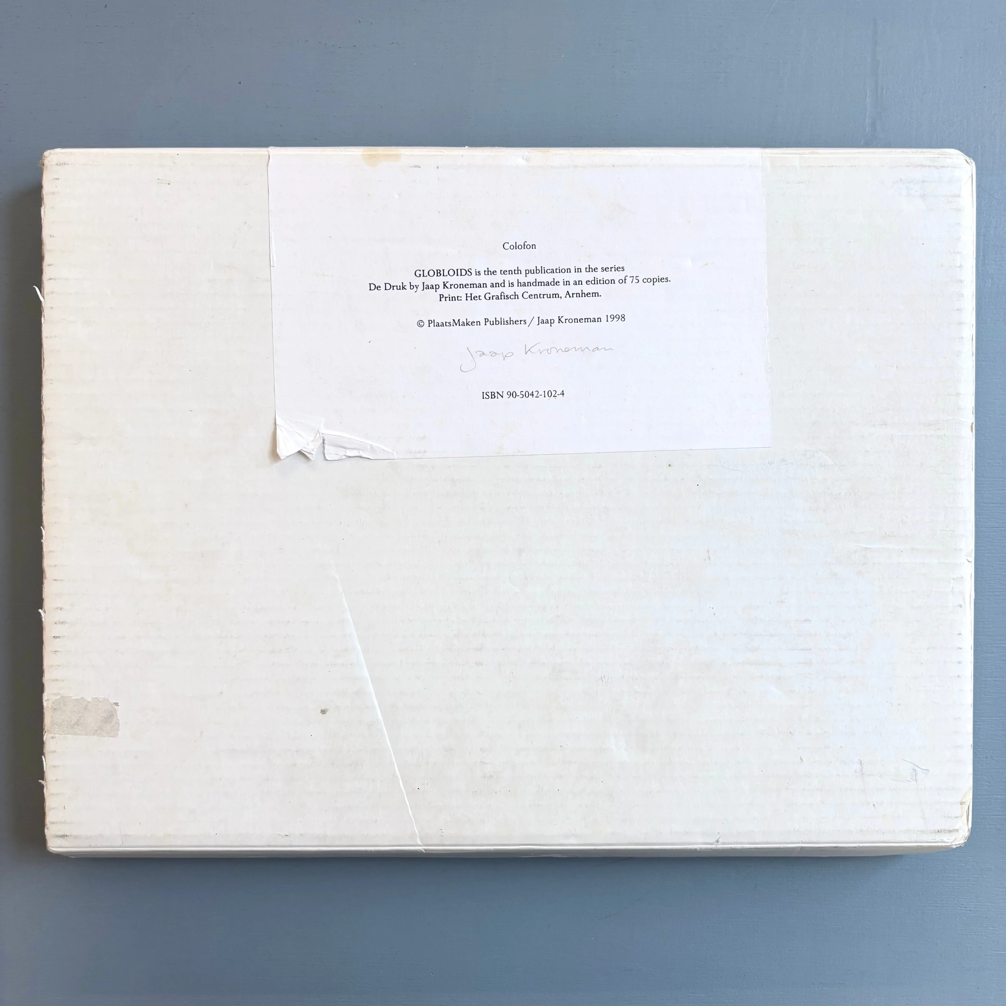 Jaap Kroneman - Globloids - Plaats Maken 1998 - Image 18
