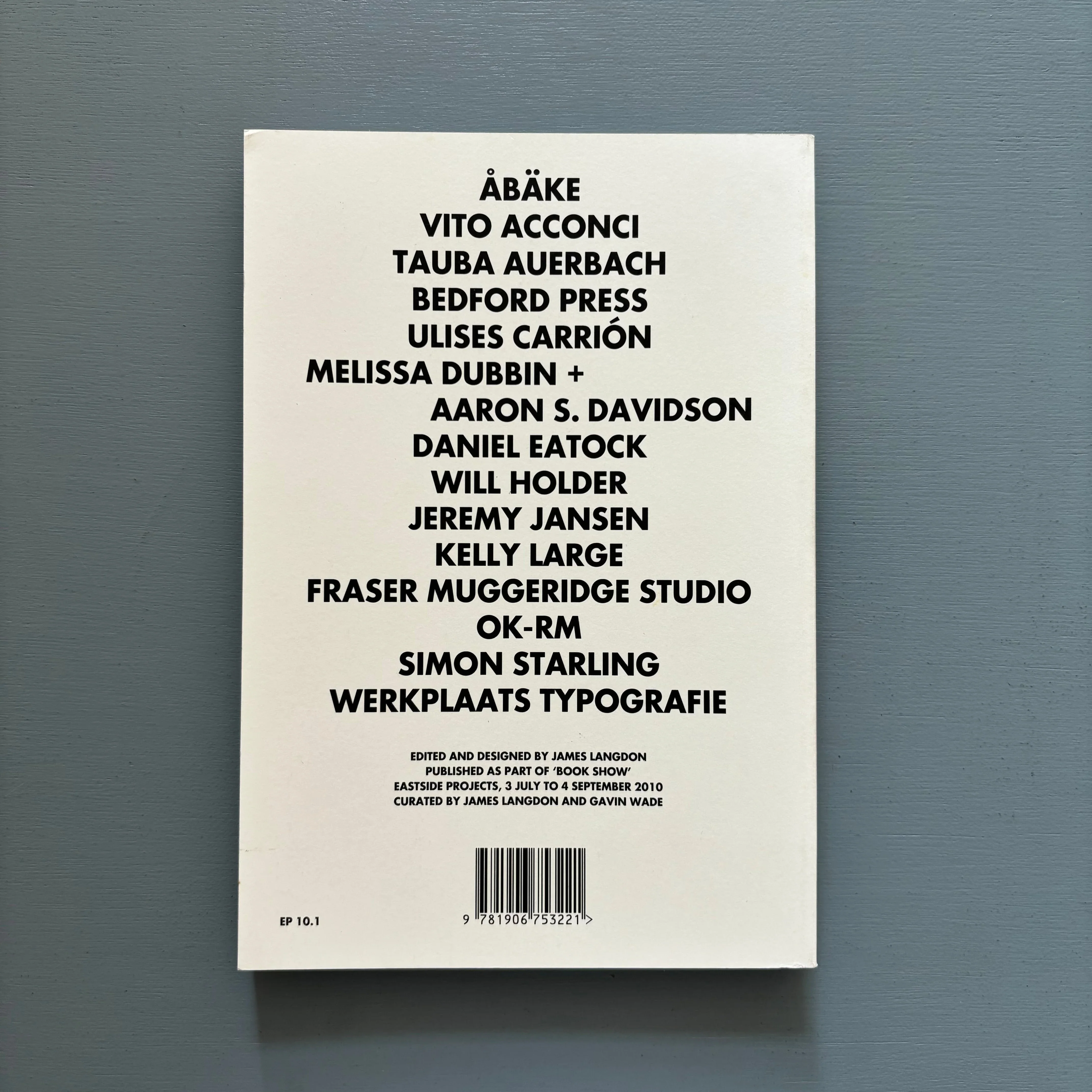James Langdon - Book (E.P. 10.1) - Eastside Project 2010 - Image 10
