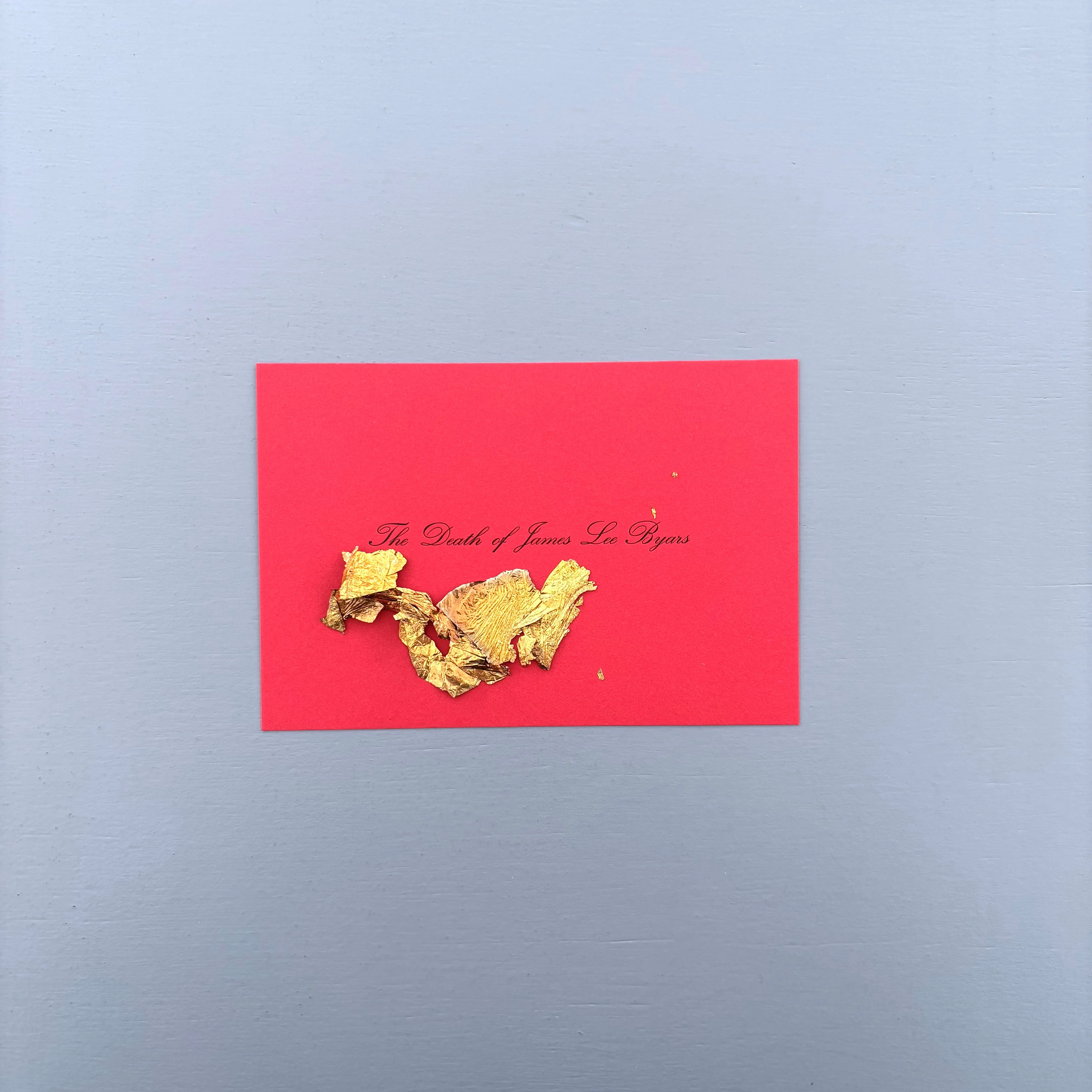 James Lee Byars - The Death of James Lee Byars / Invitation - Galerie Marie-Puck Broodthaers 1994 - Image 2