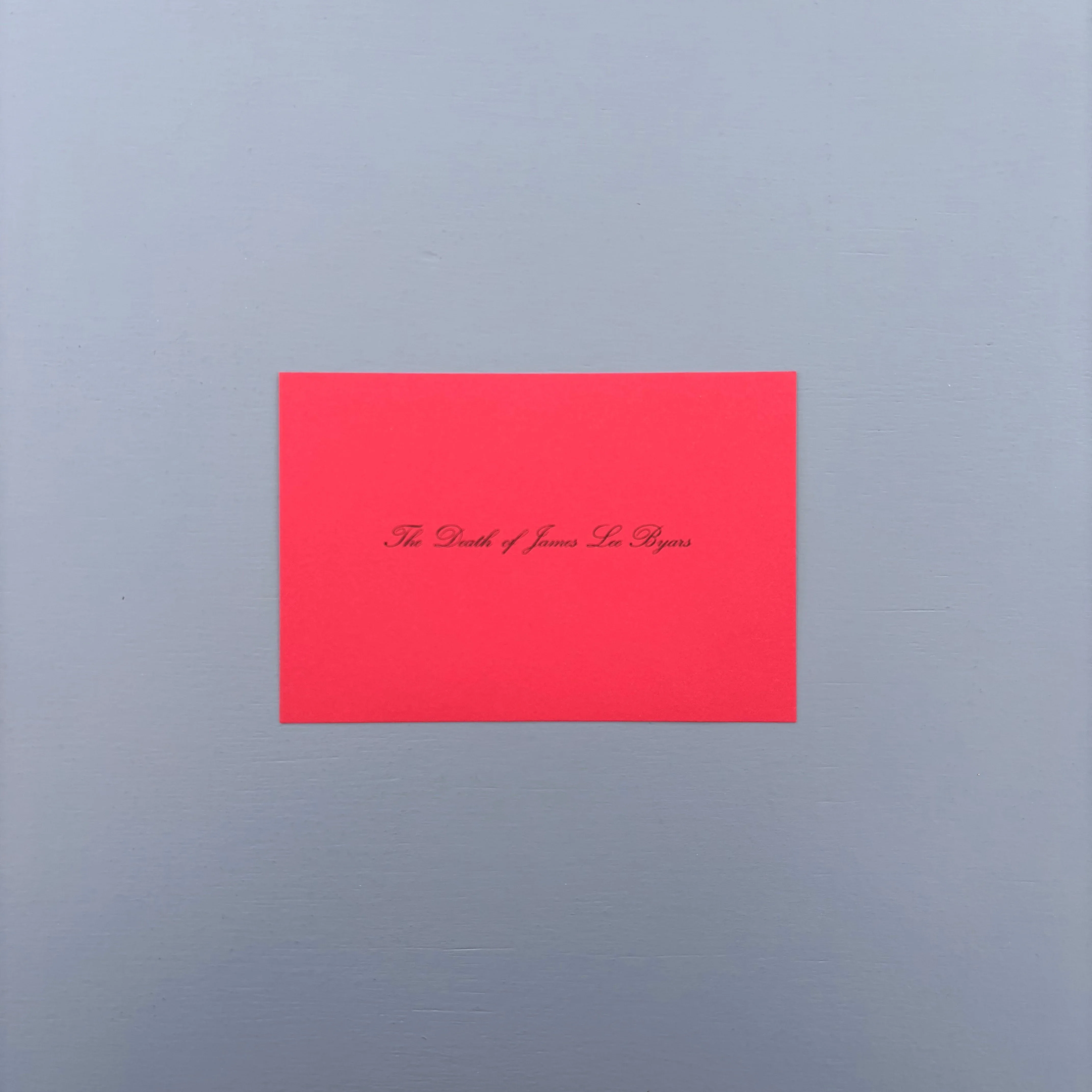 James Lee Byars - The Death of James Lee Byars / Invitation - Galerie Marie-Puck Broodthaers 1994 - Image 5