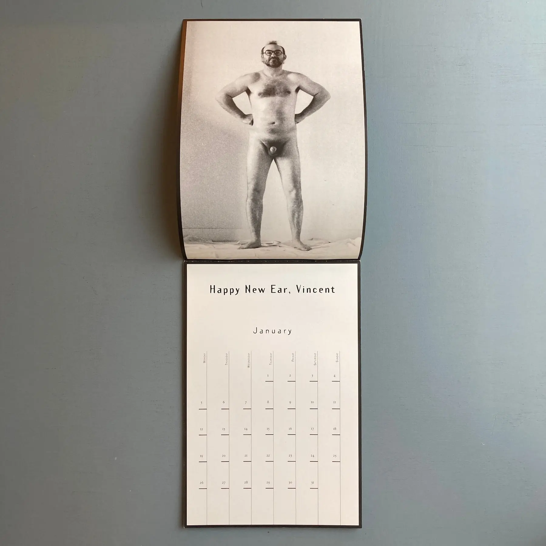 Jan Bucquoy & Marcel Mariën - The true story of the Naked Man - Calendar 1998 - Image 2