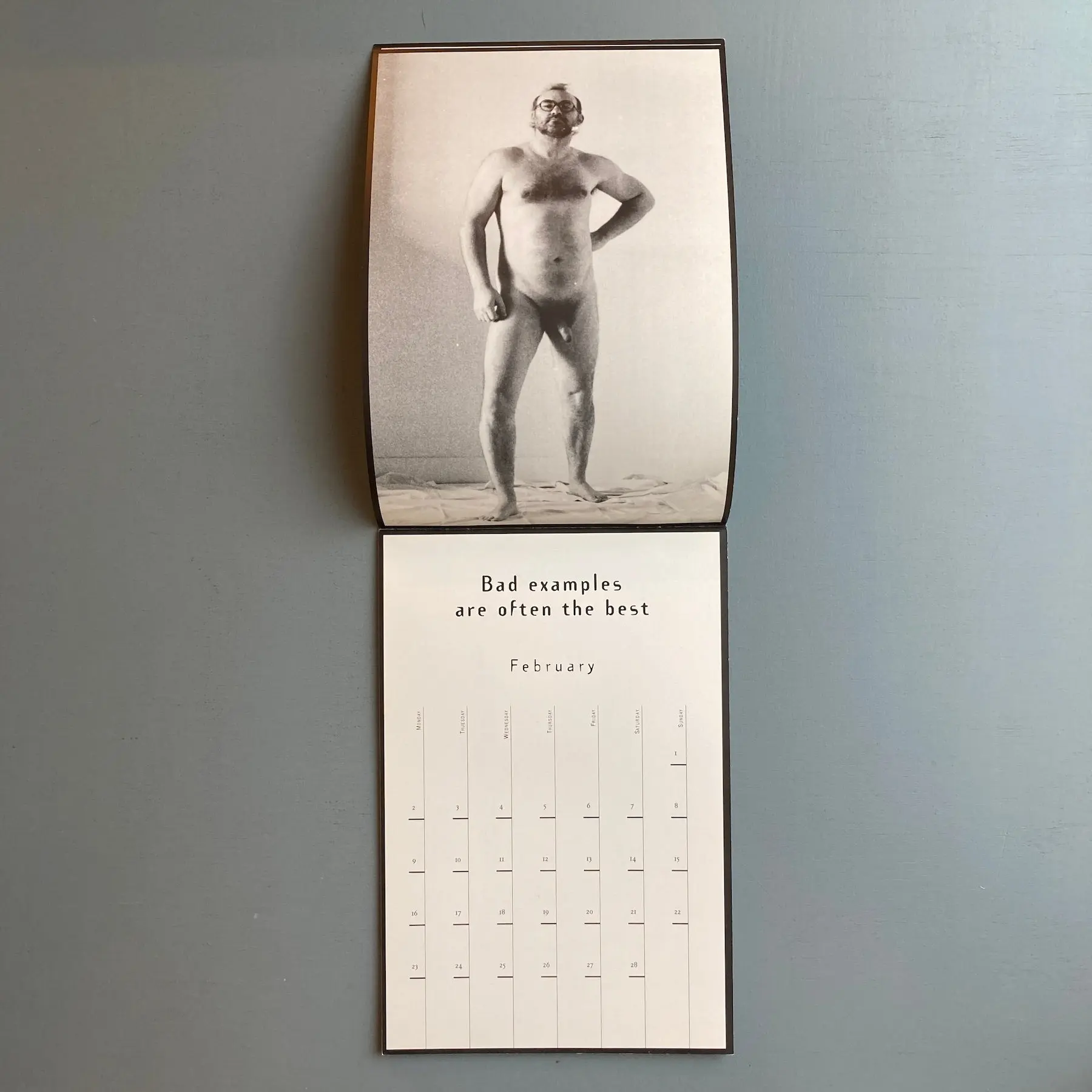 Jan Bucquoy & Marcel Mariën - The true story of the Naked Man - Calendar 1998 - Image 3