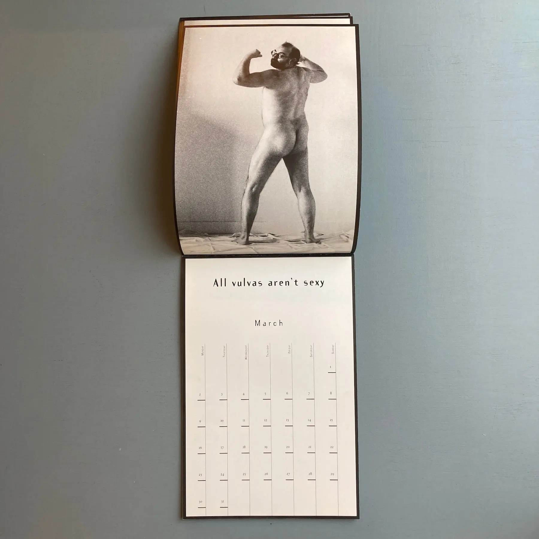 Jan Bucquoy & Marcel Mariën - The true story of the Naked Man - Calendar 1998 - Image 4