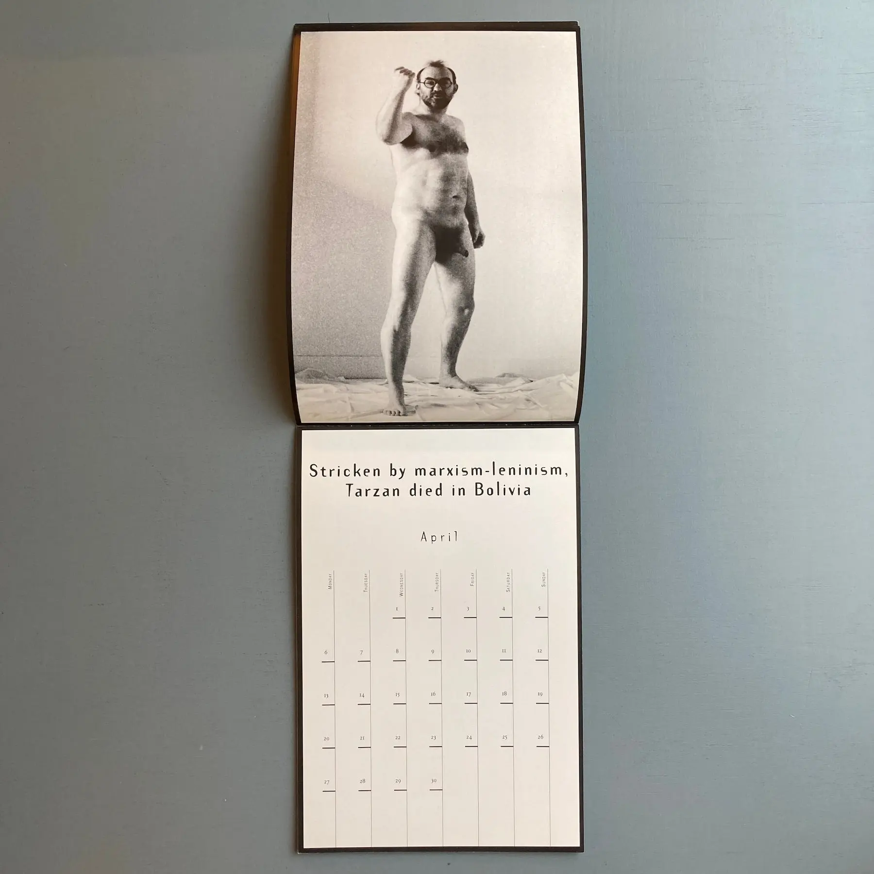 Jan Bucquoy & Marcel Mariën - The true story of the Naked Man - Calendar 1998 - Image 6