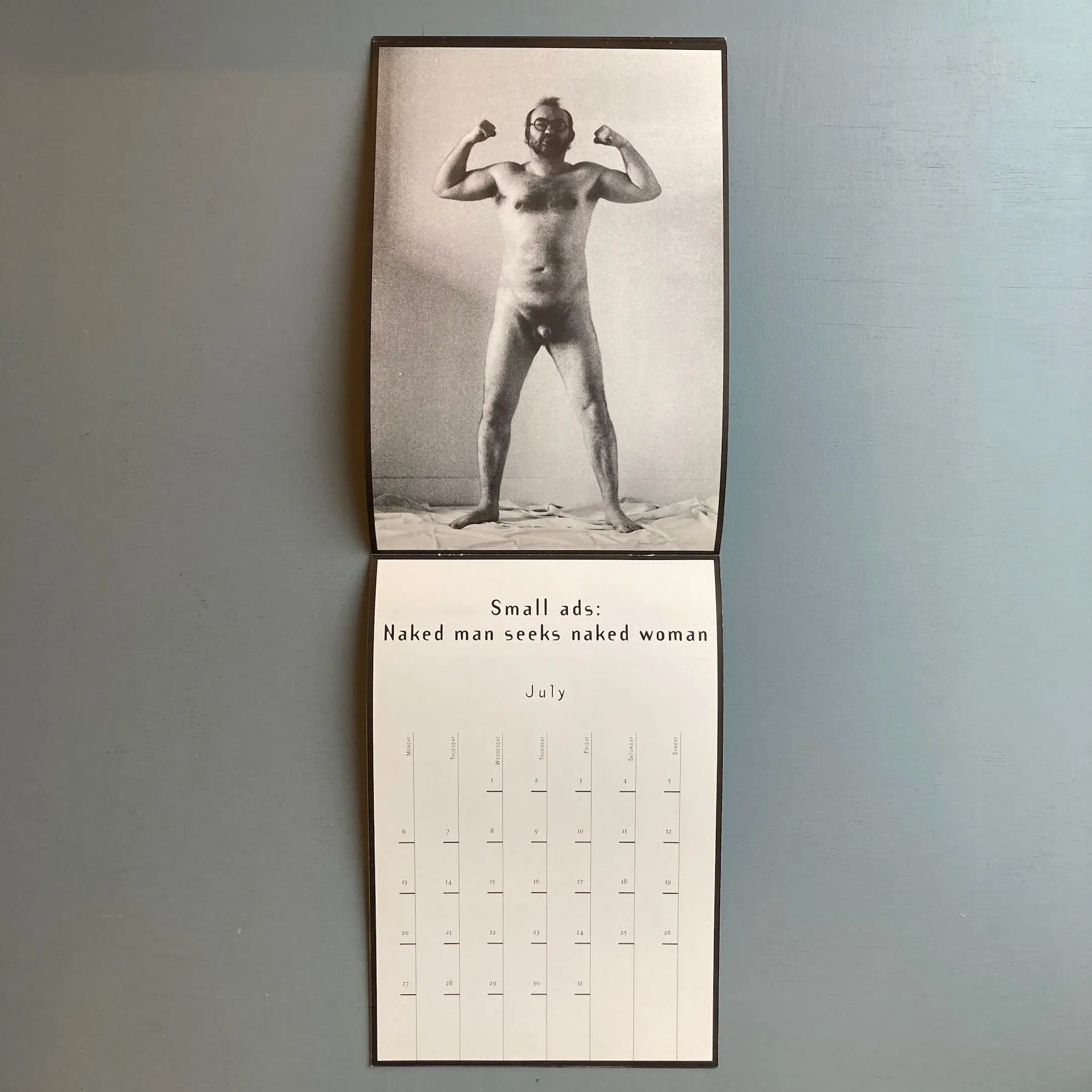 Jan Bucquoy & Marcel Mariën - The true story of the Naked Man - Calendar 1998 - Image 7