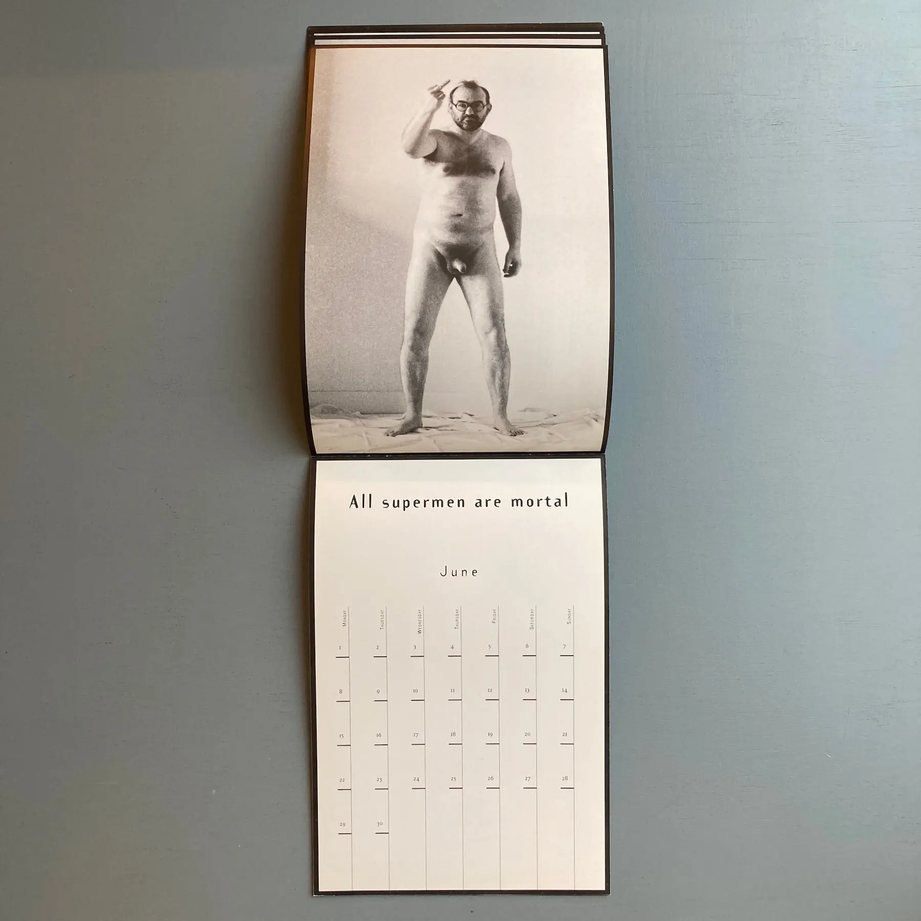 Jan Bucquoy & Marcel Mariën - The true story of the Naked Man - Calendar 1998 - Image 8