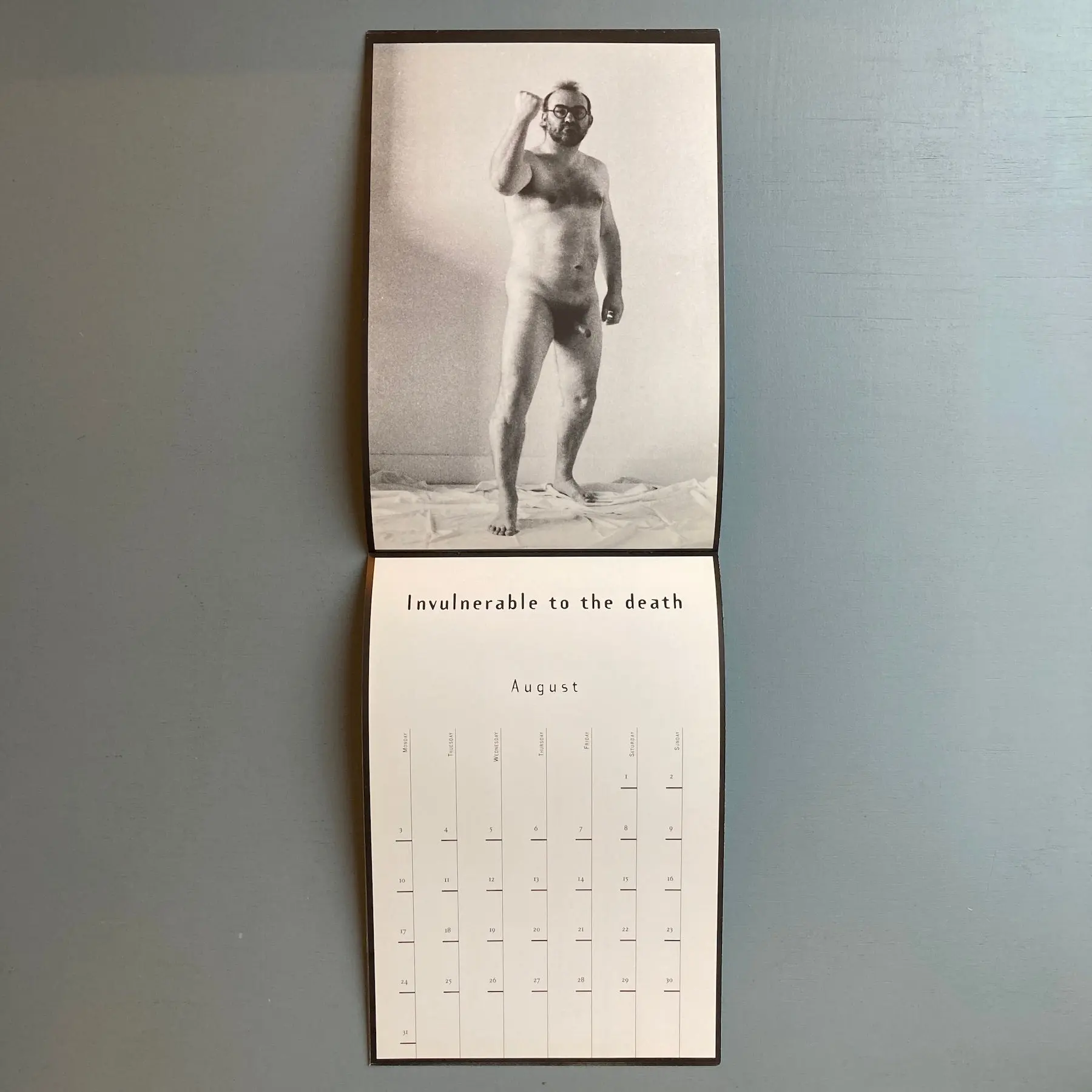Jan Bucquoy & Marcel Mariën - The true story of the Naked Man - Calendar 1998 - Image 9