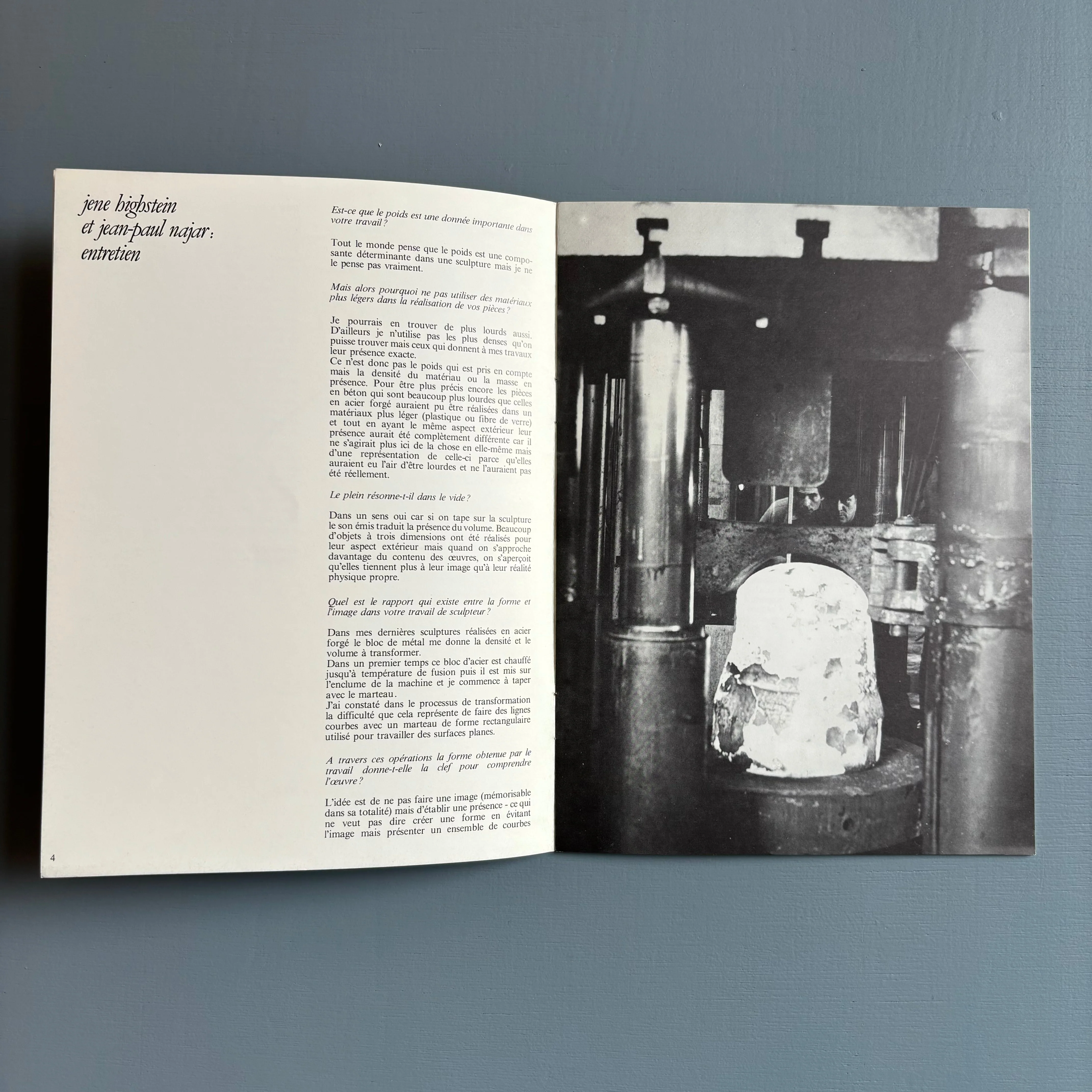 Jene Highstein - Musée d'art et d'industrie Saint-Etienne 1978 - Image 2