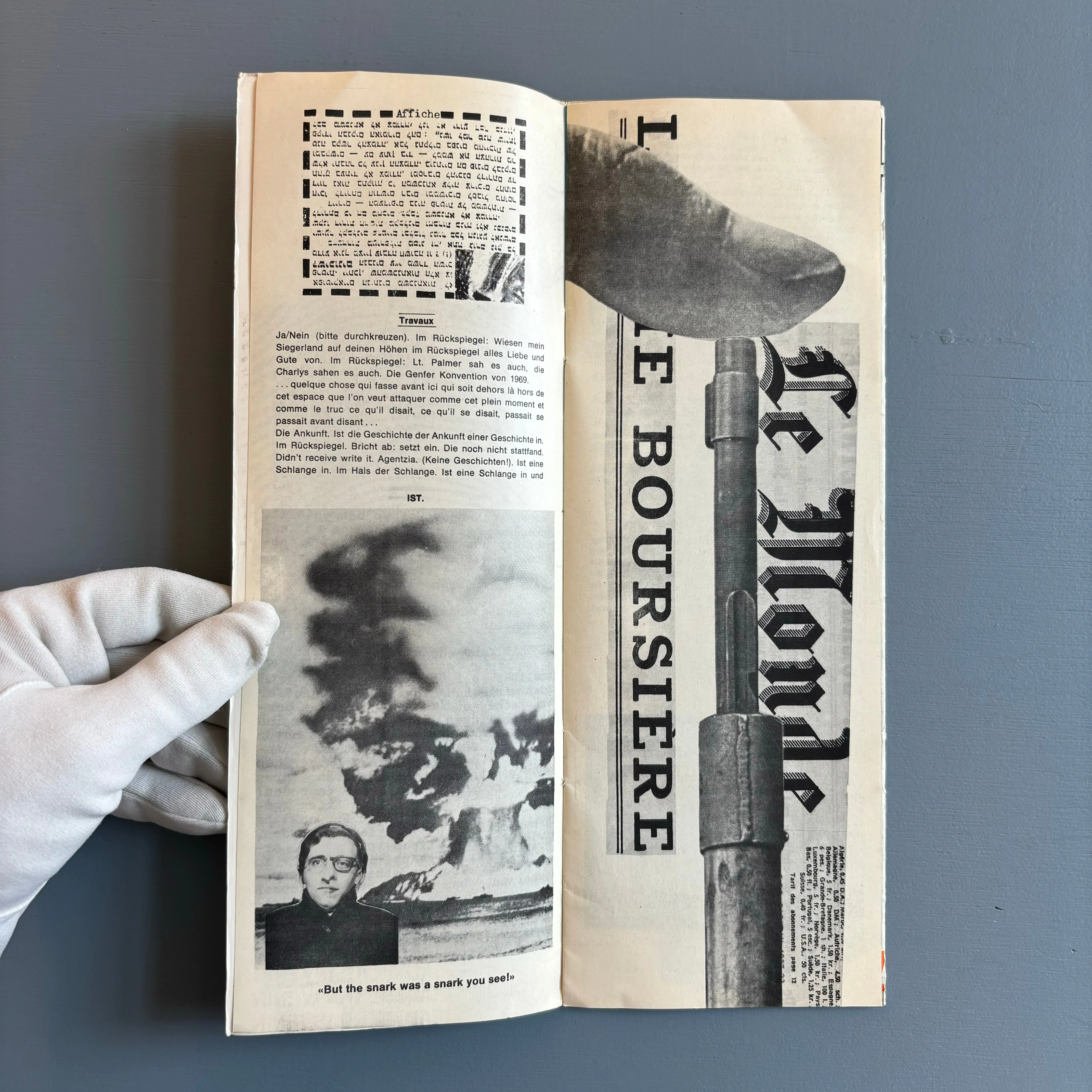Jochen Gerz, Jean-Francois Bory - Agentzia 1 - Editions Agentzia 1969 - Image 3
