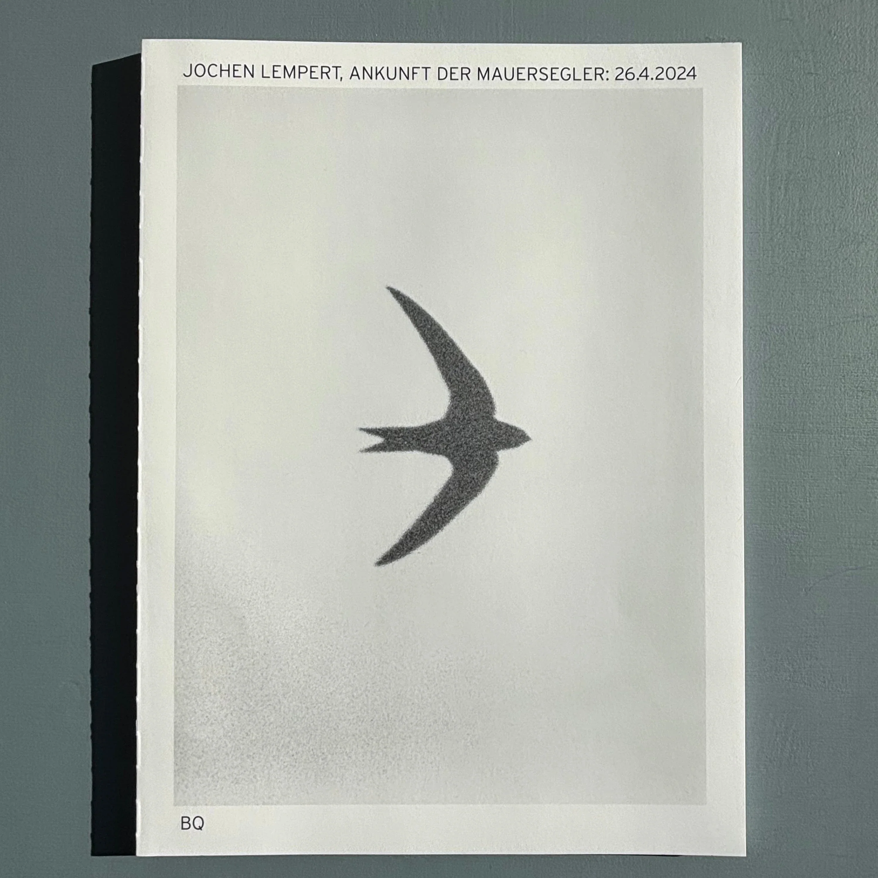 Jochen Lempert - Ankunft der Mauersegler: 26.4.2024 - BQ 2024