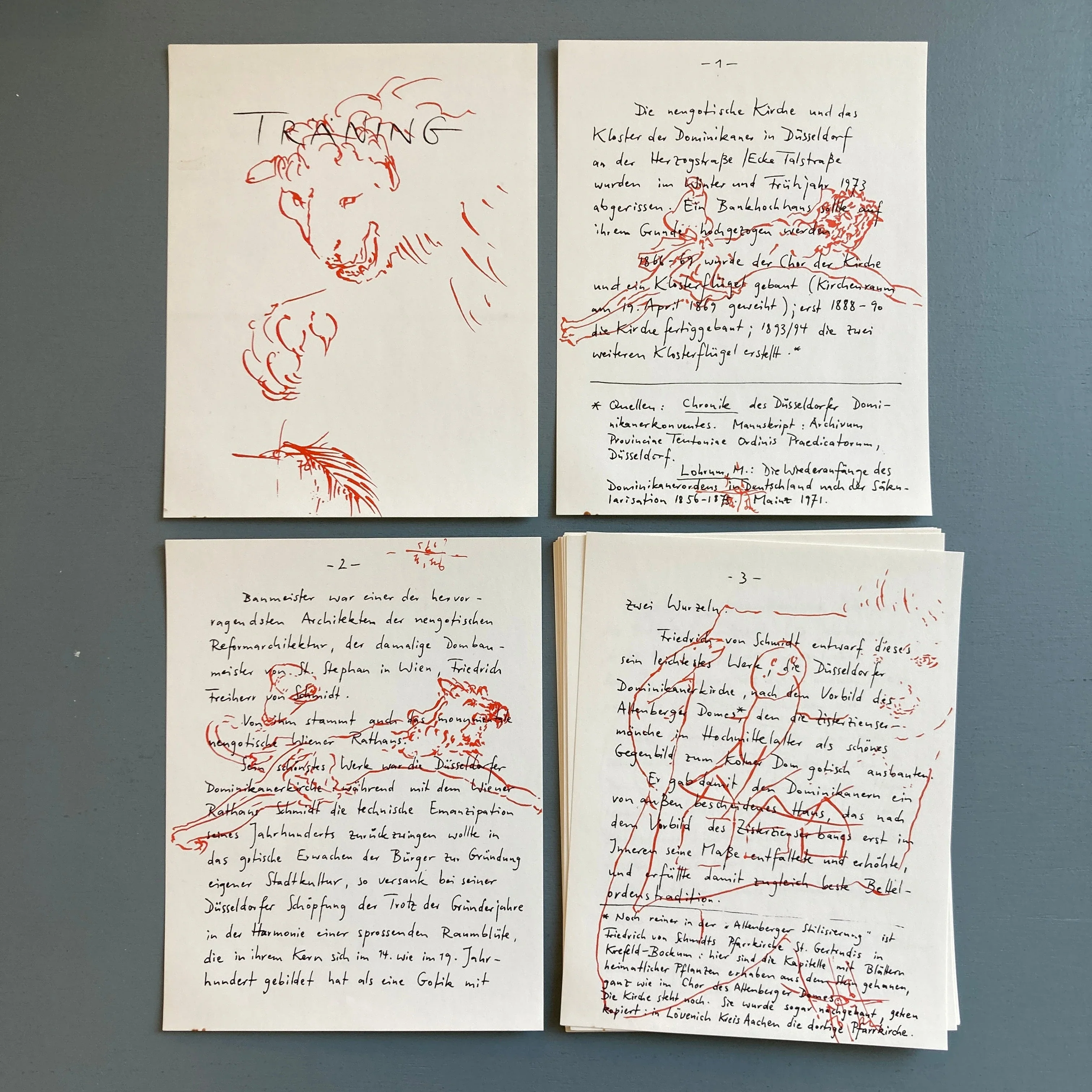 Jonas Hafner - Lacrimae/La crime - Städtisches Museum Mönchengladbach 1976 - Image 3