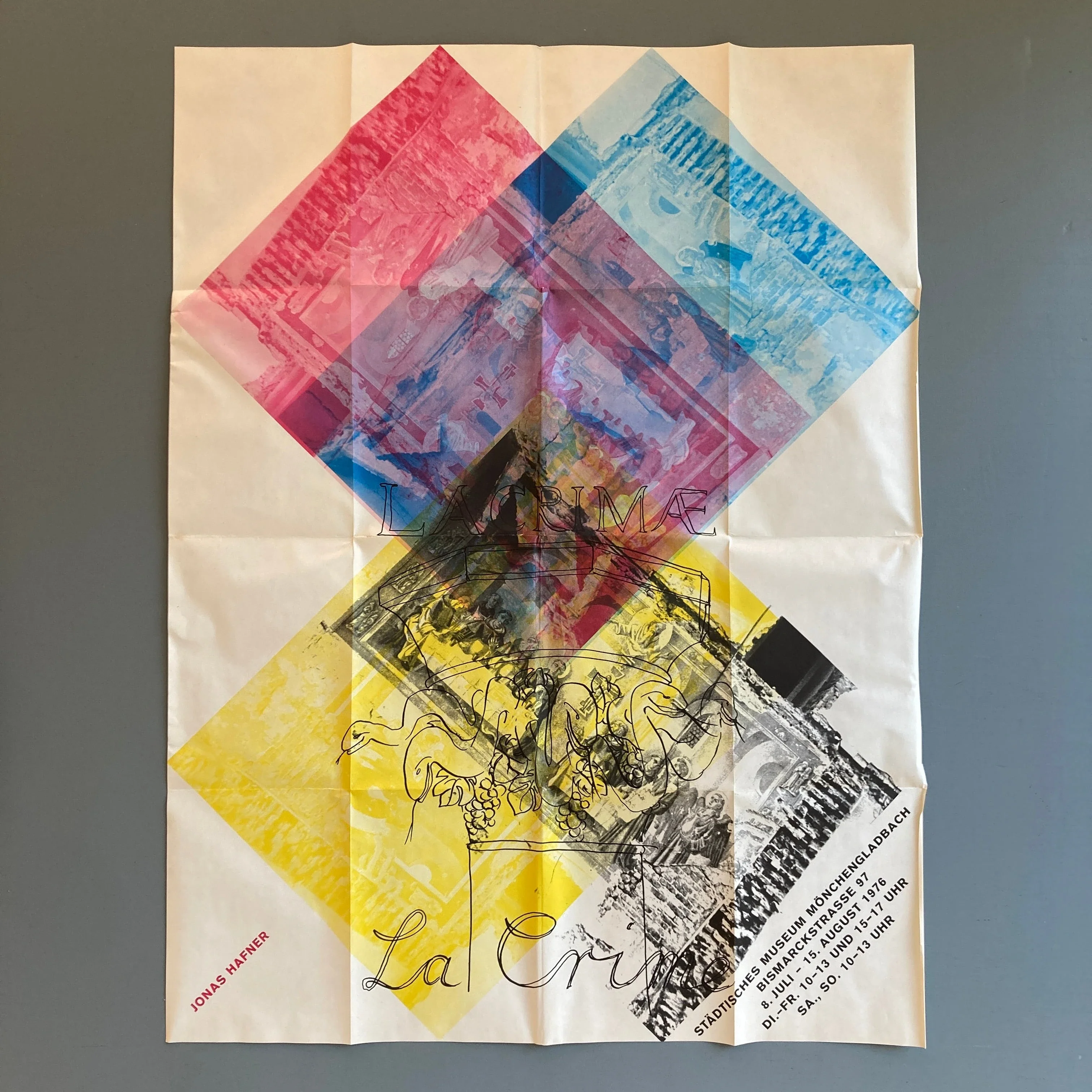 Jonas Hafner - Lacrimae/La crime - Städtisches Museum Mönchengladbach 1976 - Image 5
