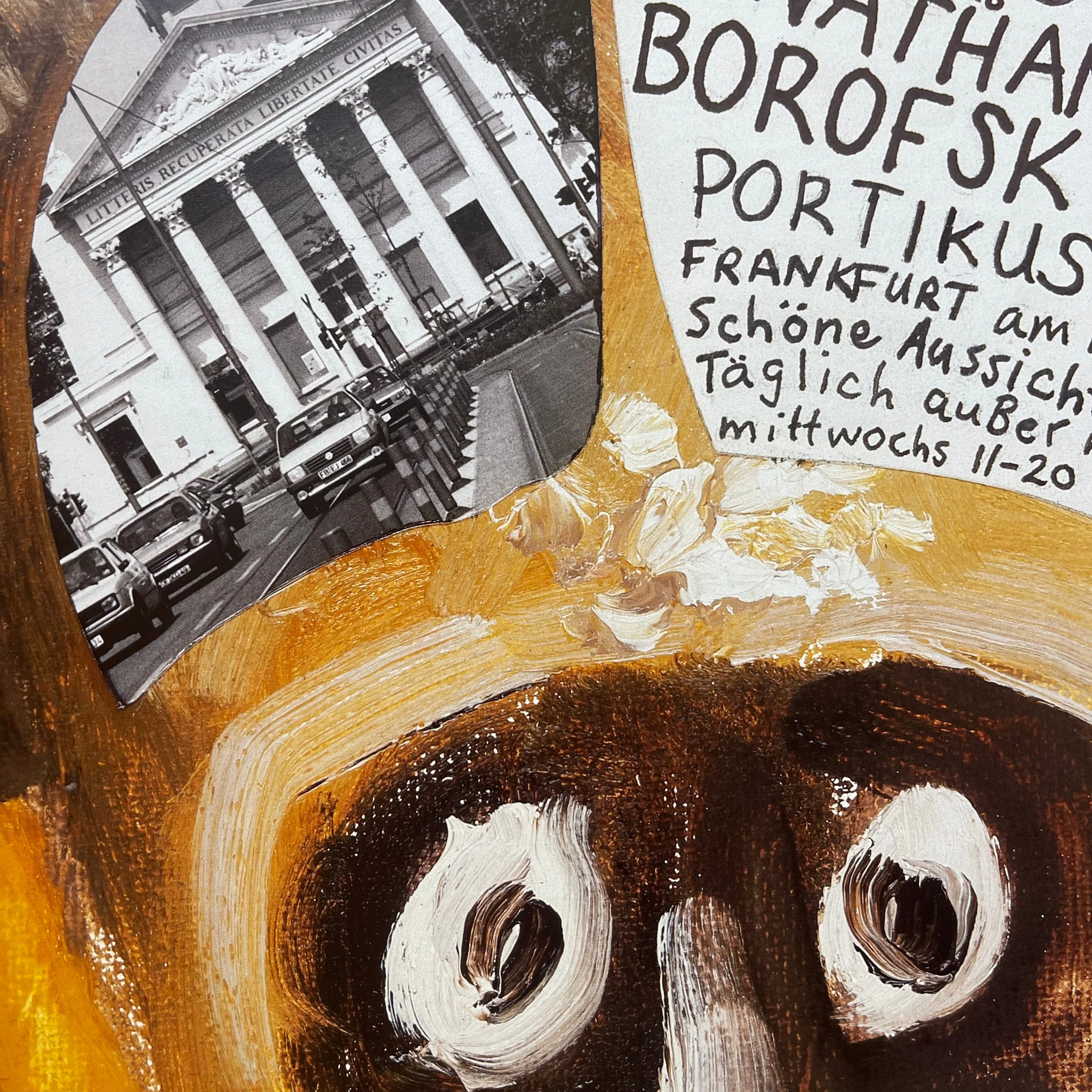 Jonathan Borofsky - Heart and Mind - Poster Exhibition Nr 30 Portikus 1991 - Image 2