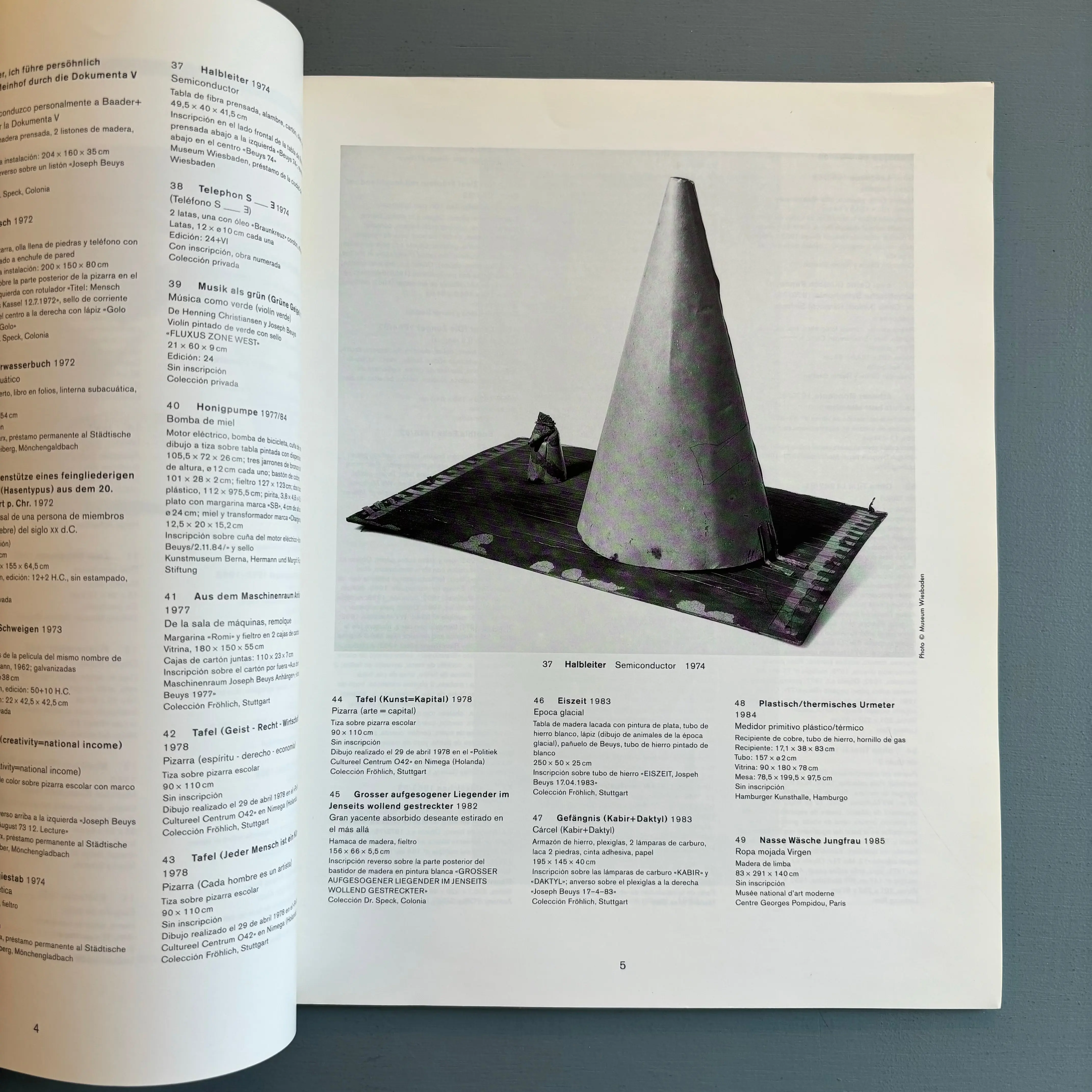Joseph Beuys - Exposiciones Acciones Bibliografia - Museo Arte Reina Sofia 1994 - Image 2